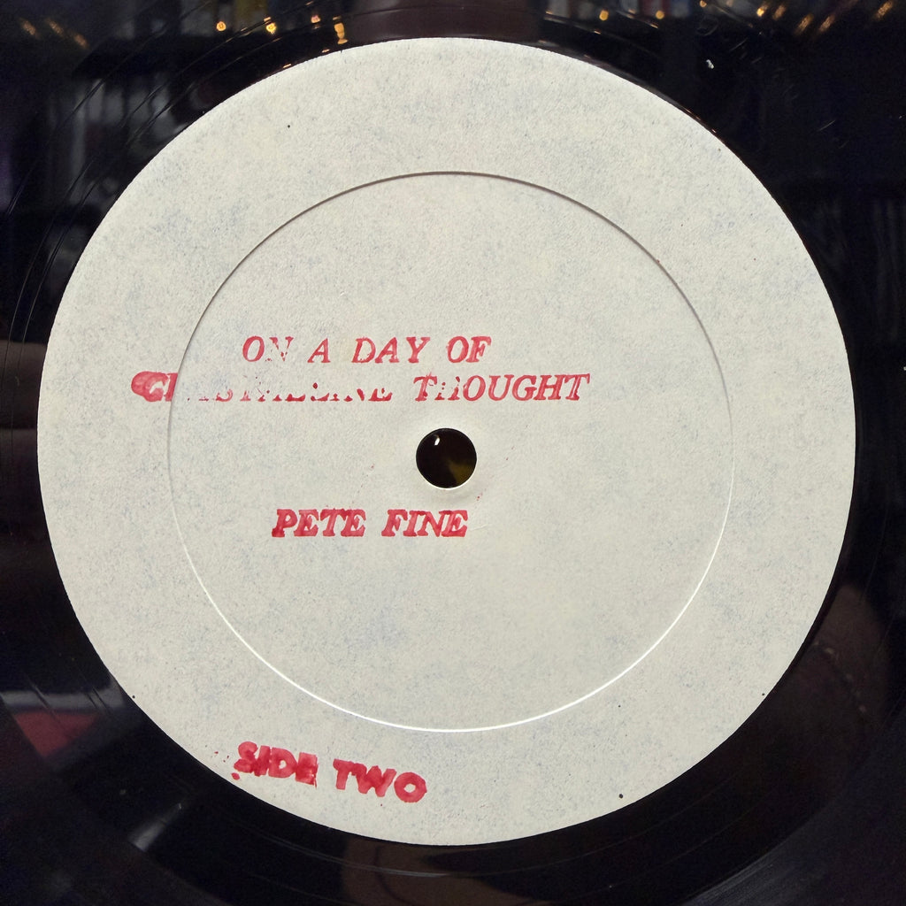 Pete Fine - On A Day Of Crystaline Thought - LP