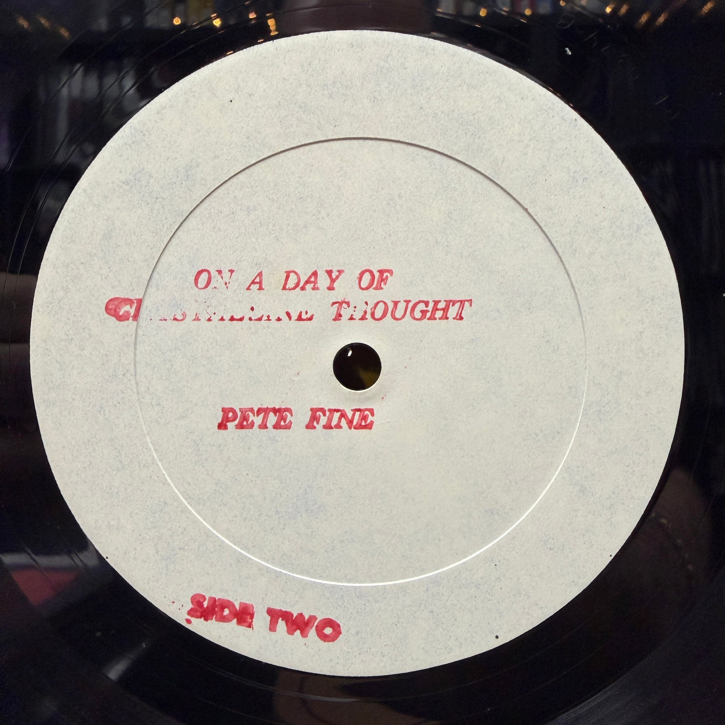 Pete Fine - On A Day Of Crystaline Thought - LP