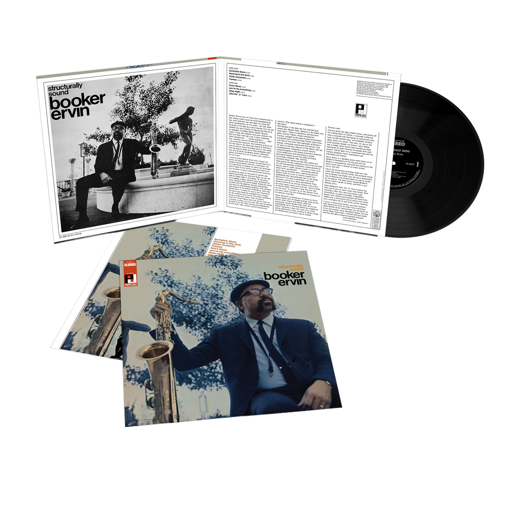 Booker Ervin - Structurally Sound jacket and vinyl packshot