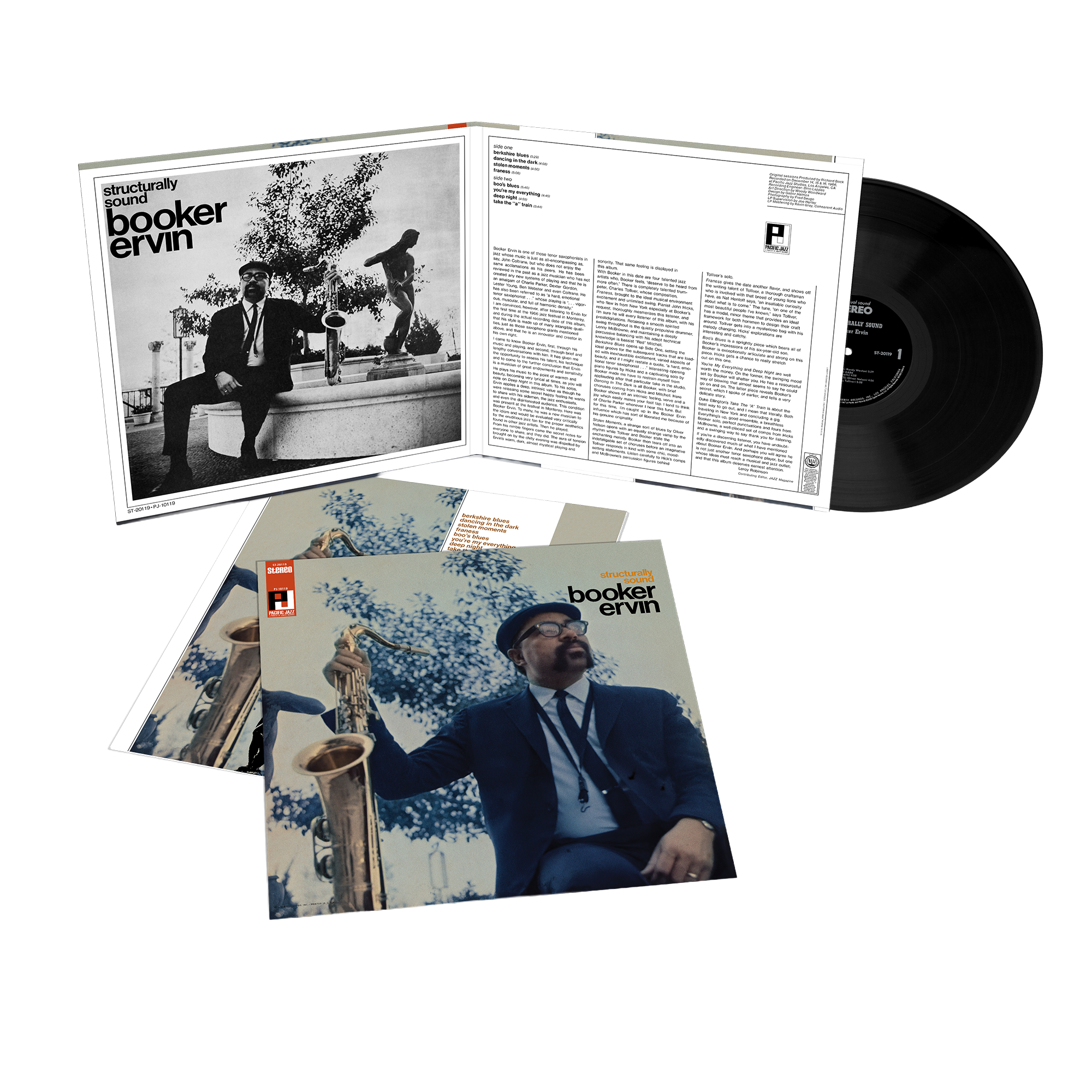 Booker Ervin - Structurally Sound jacket and vinyl packshot