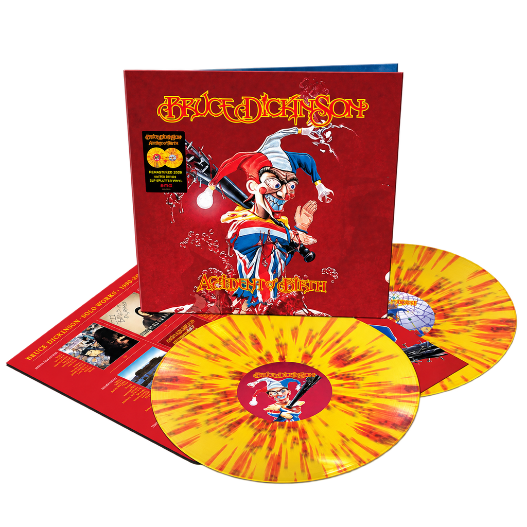 Bruce Dickinson - Accident of Birth yellow/red splatter vinyl packshot