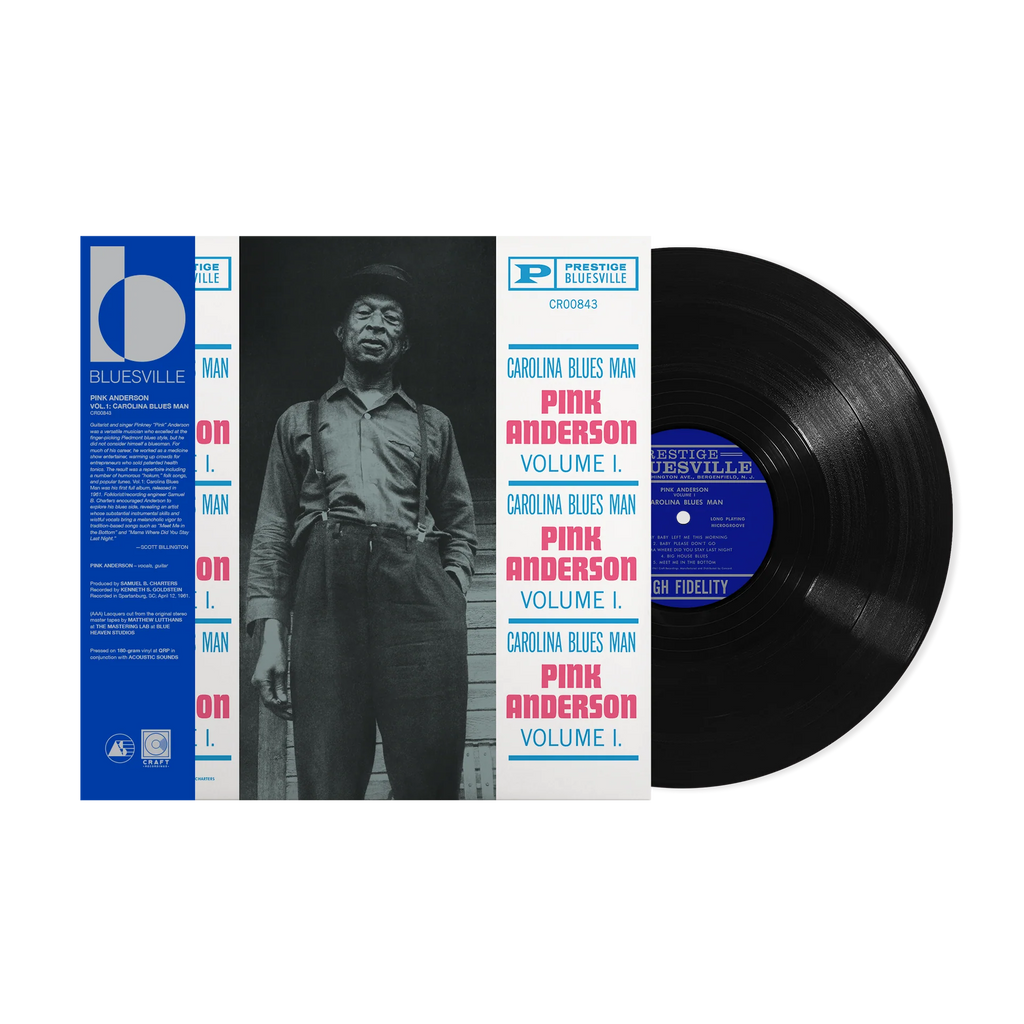 Pink Anderson - Volume 1: Carolina Blues Man - Bluesville Acoustic Sounds Series LP