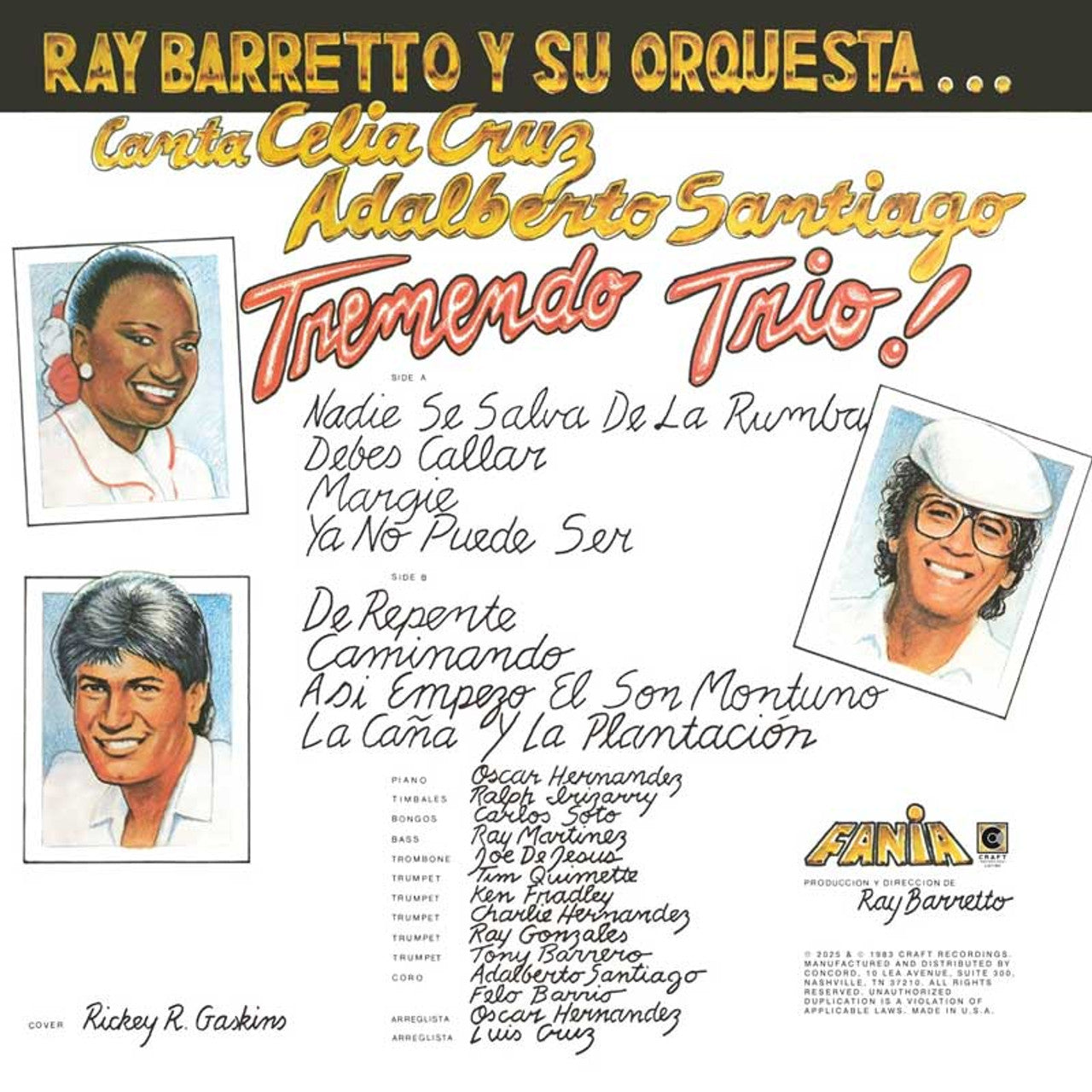 Celia Cruz, Ray Barretto & Adalberto Santiago - Tremendo Trio! - LP