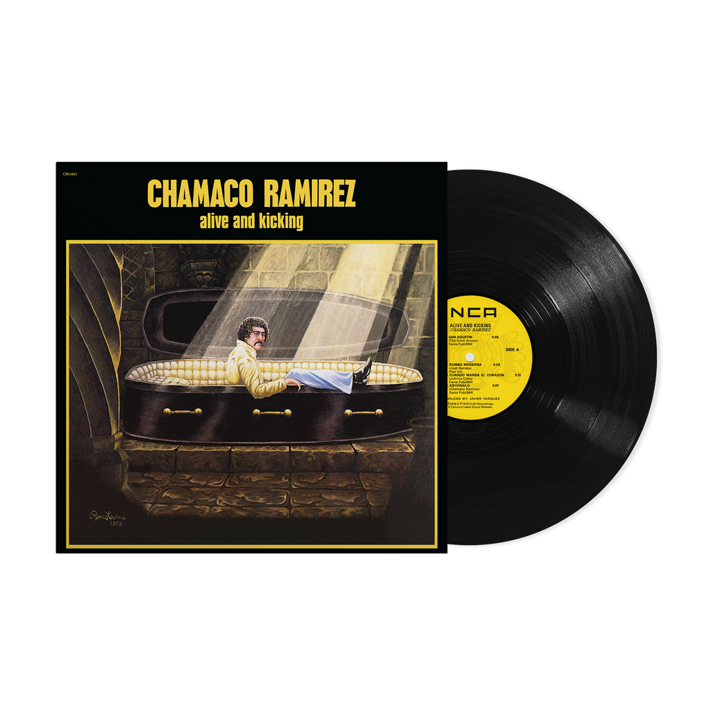 Chamaco Ramirez - Alive and Kicking jacket and vinyl packshot