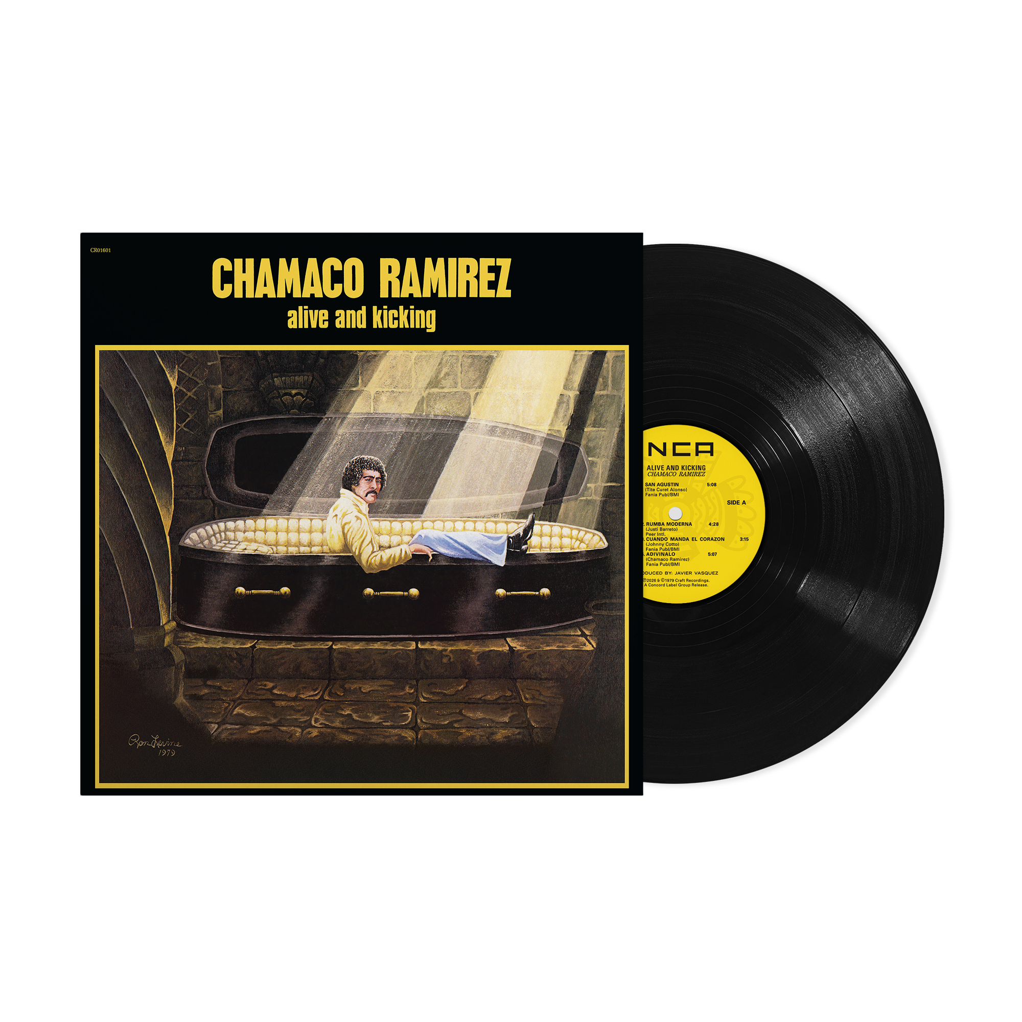 Chamaco Ramirez - Alive and Kicking jacket and vinyl packshot