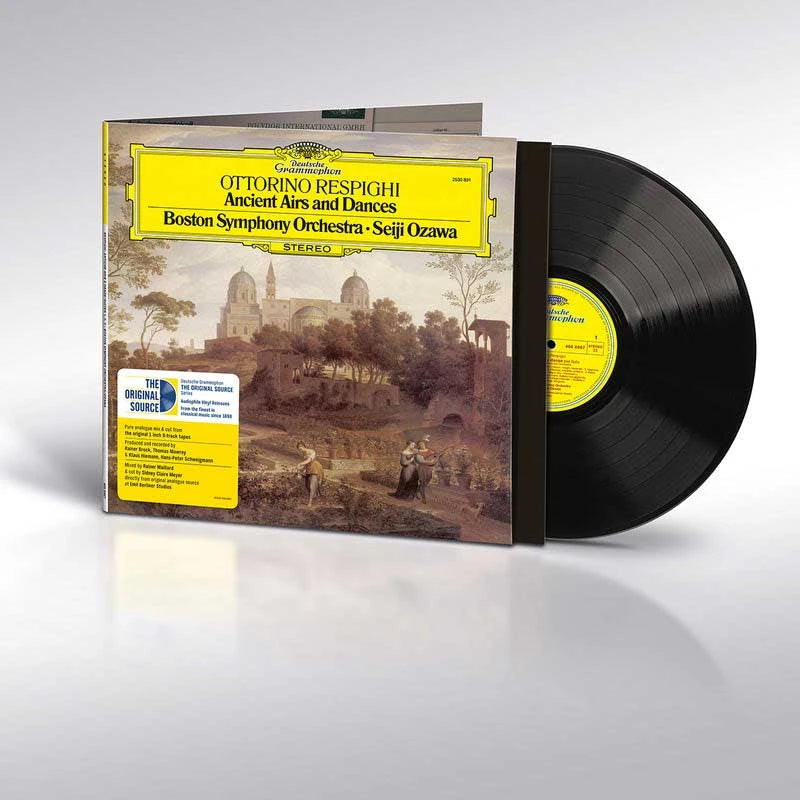 Seiji Ozawa - Respighi: Ancient Airs and Dances - Original Source LP back
