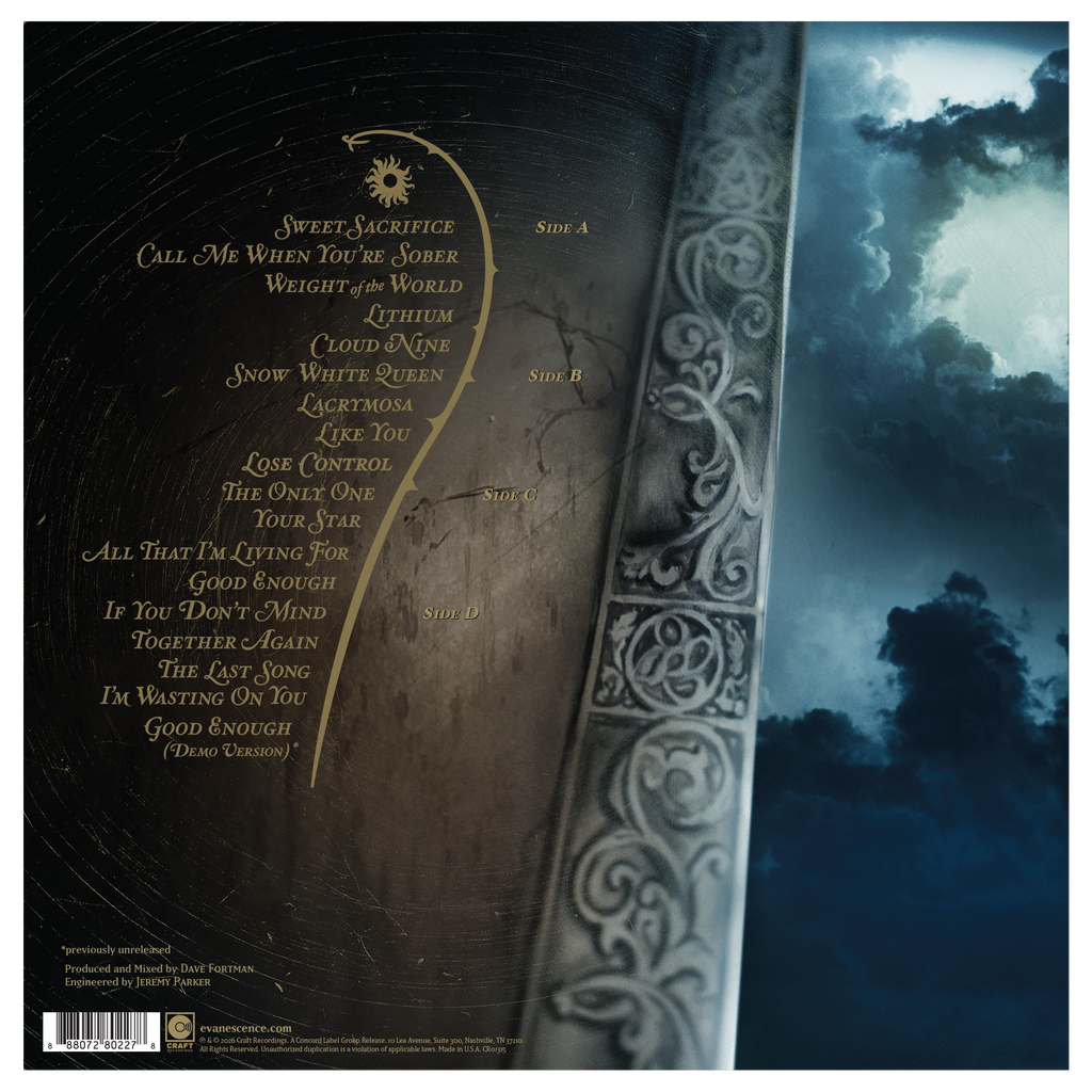 Evanescence - The Open Door back cover