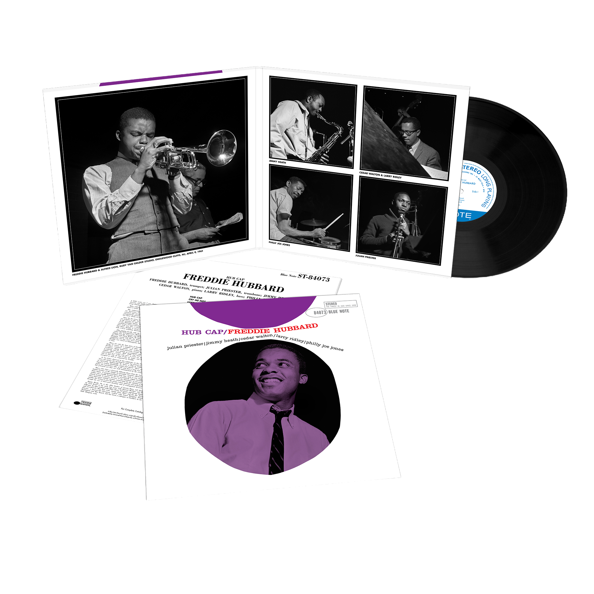 Freddie Hubbard - Hub Cap jacket and vinyl packshot