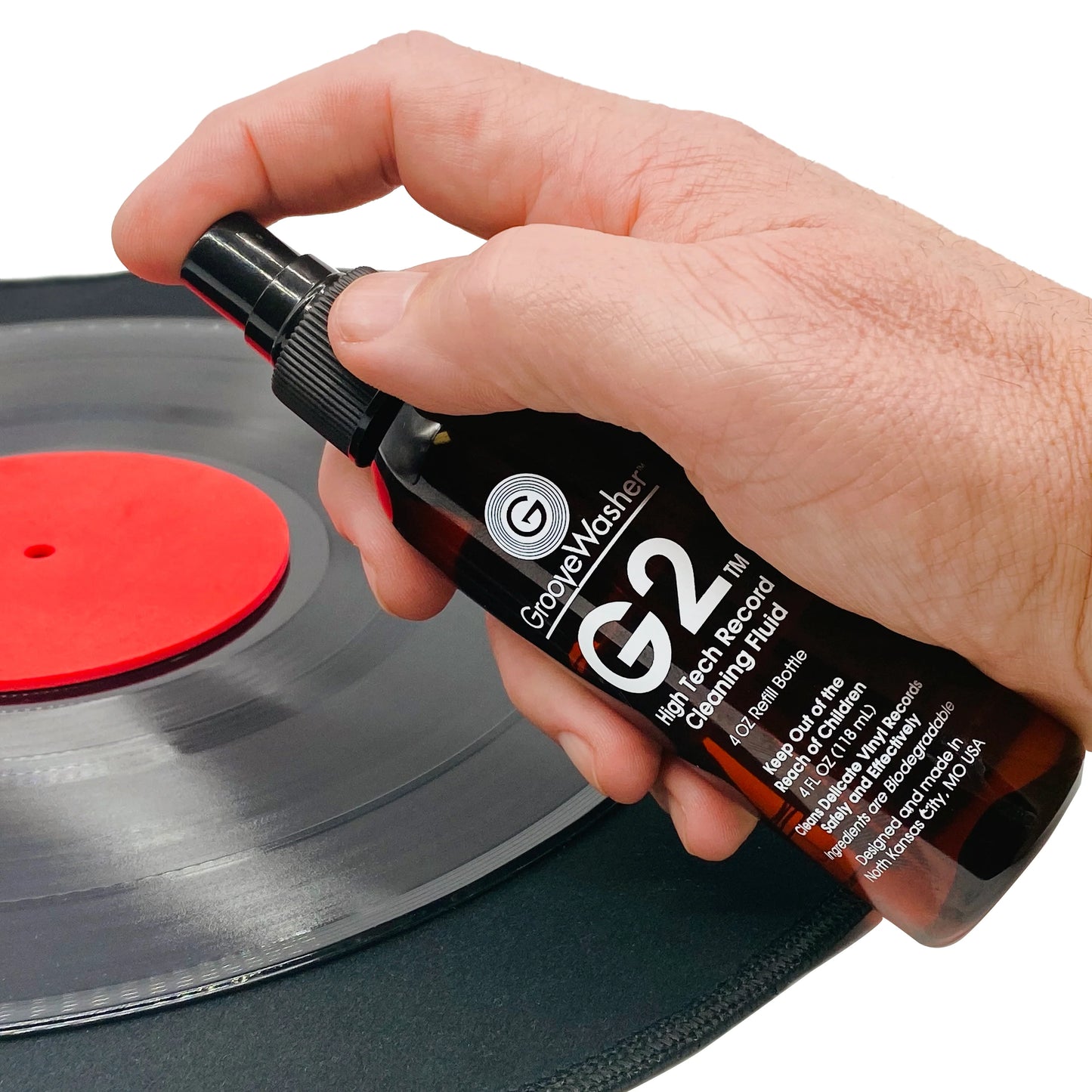 Groovewasher - Record Cleaning Kit The 'In' Groove Customer Edition in Walnut