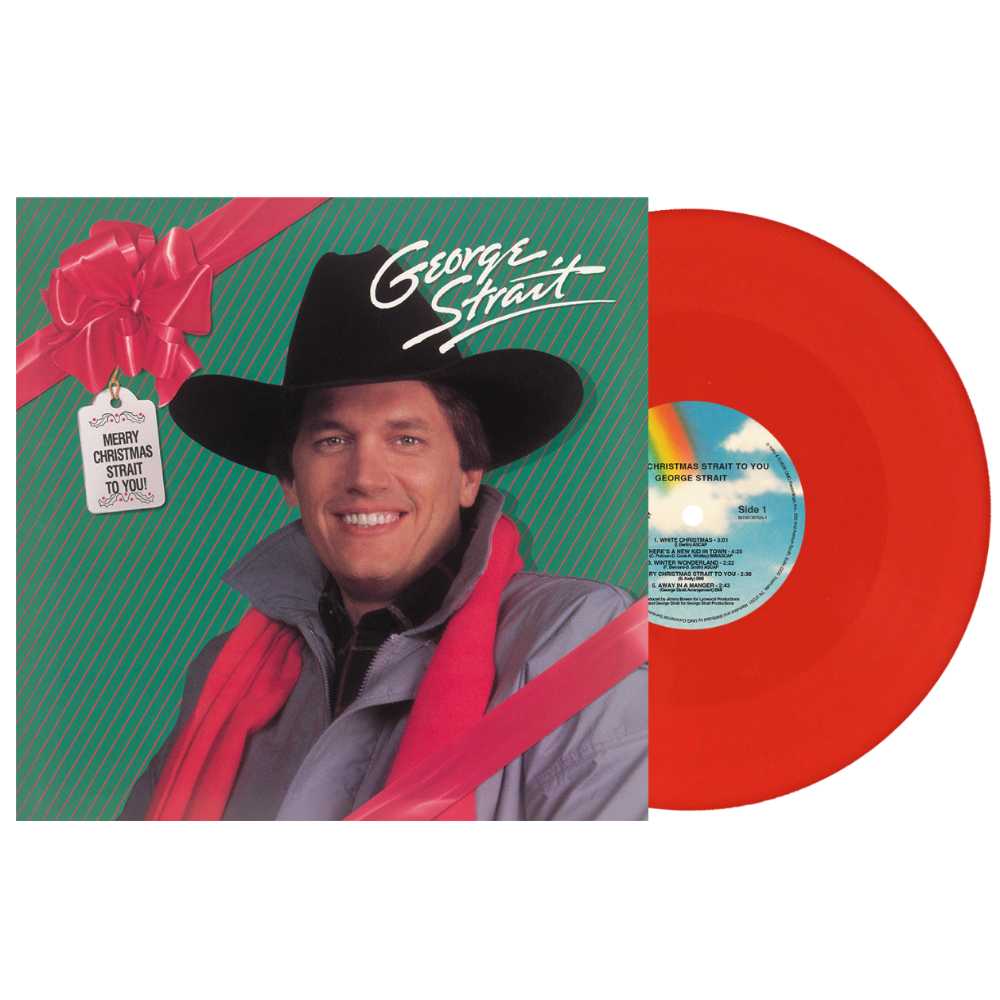 George Strait - Merry Christmas Strait to You - Red LP