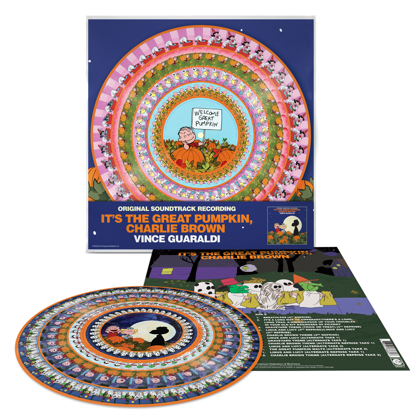 [Pre Order] Vince Guaraldi - It's The Great Pumpkin, Charlie Brown - Zoetrope 45rpm LP *