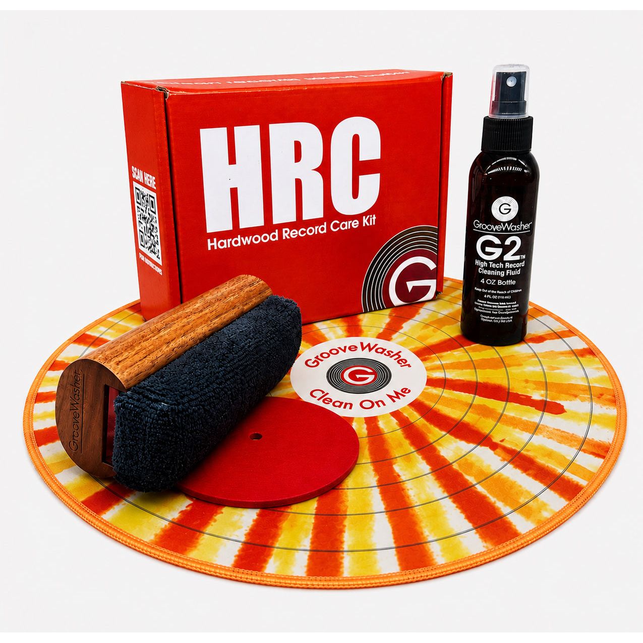 GrooveWasher - (HRC) Hardwood Record Cleaning Kit
