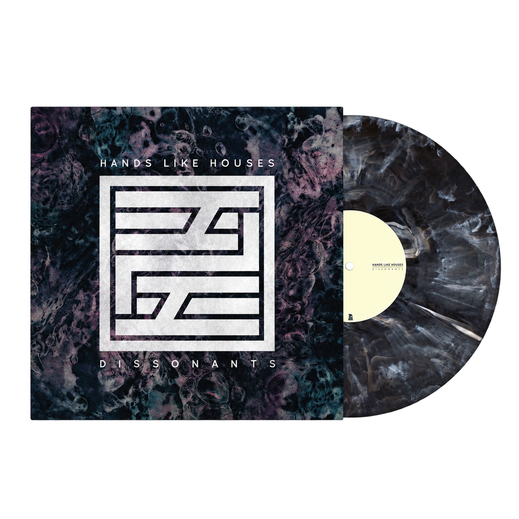 Hands Like Houses - Dissonants (10th Anniversary) - Black Ice/White Wave LP album cover