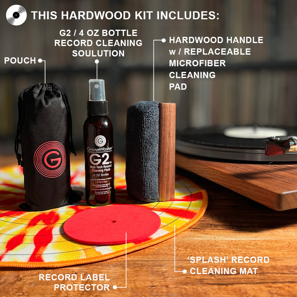 GrooveWasher - (HRC) Hardwood Record Cleaning Kit