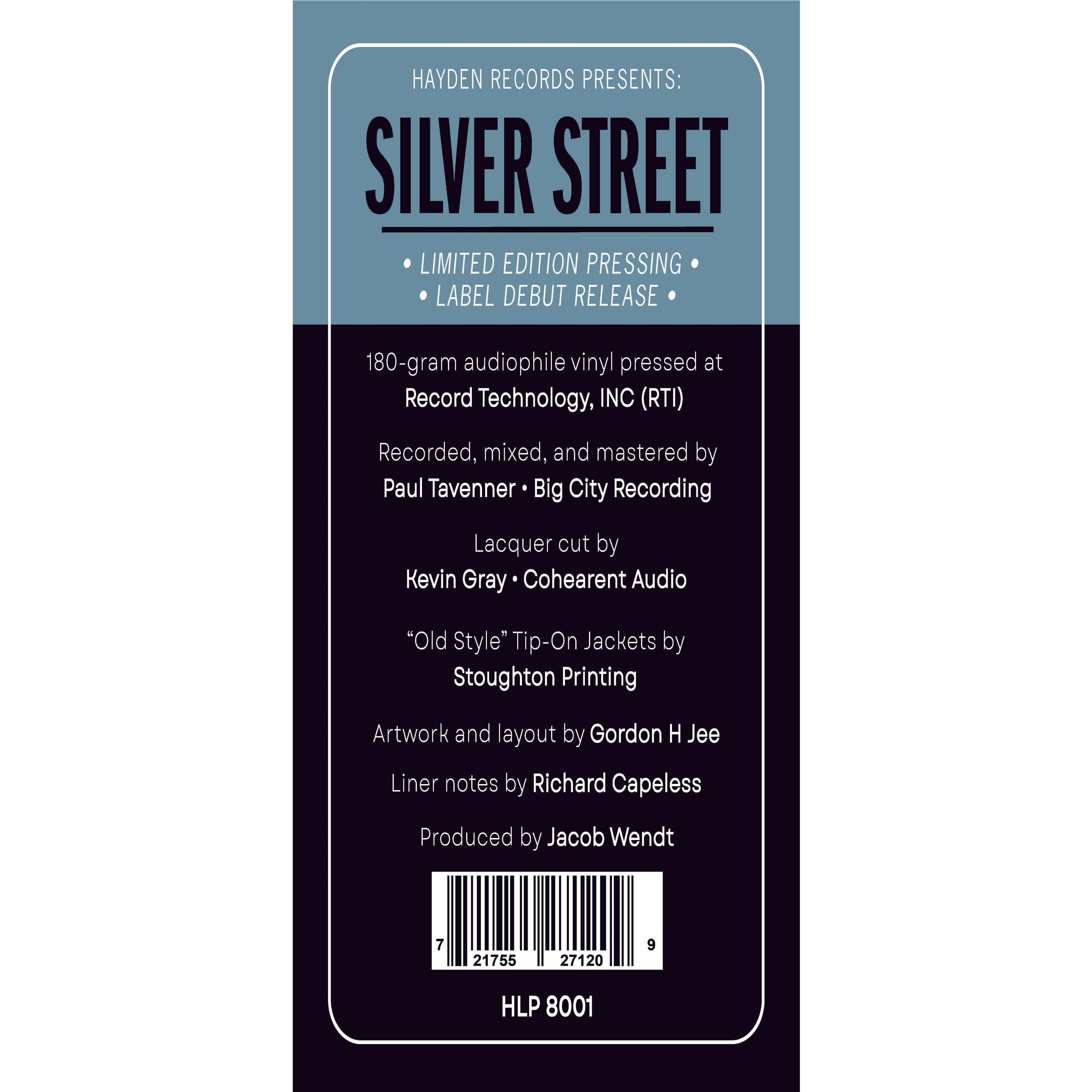 Jacob Wendt - Silver Street - LP
