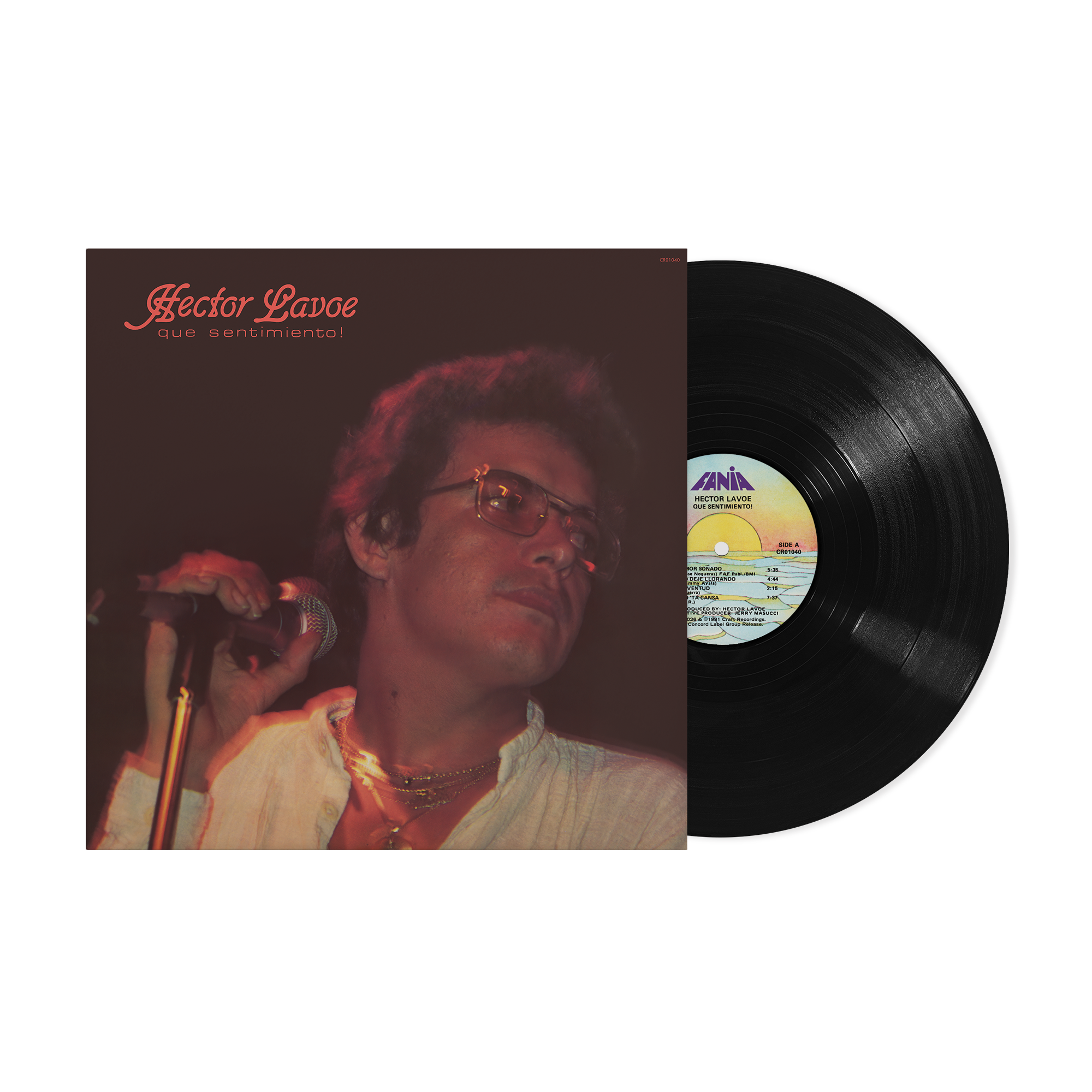 Hector Lavoe - Que Sentimiento! jacket and vinyl packshot