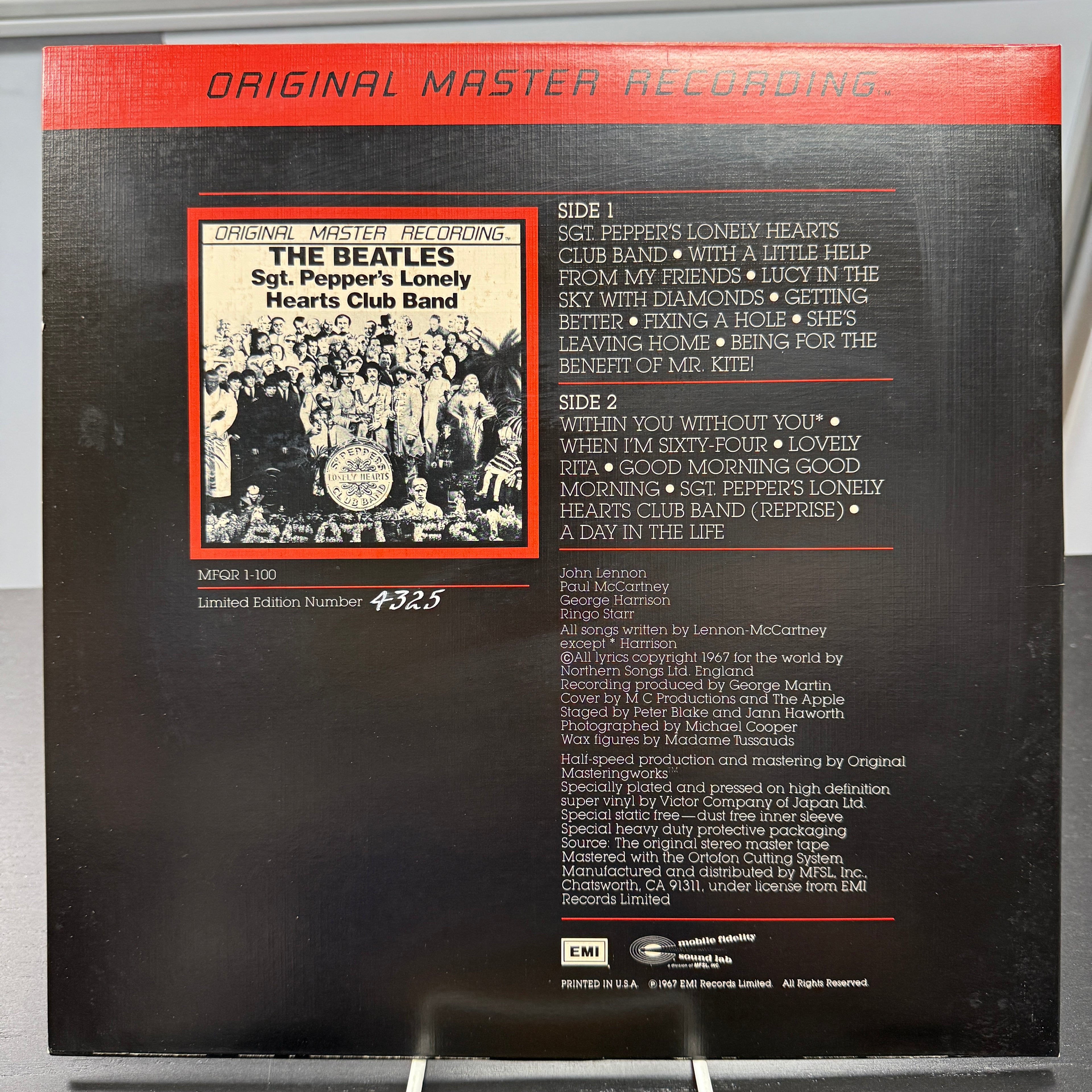 The Beatles - Sgt. Pepper's Lonely Hearts Club Band - MFSL UHQR LP Box Set