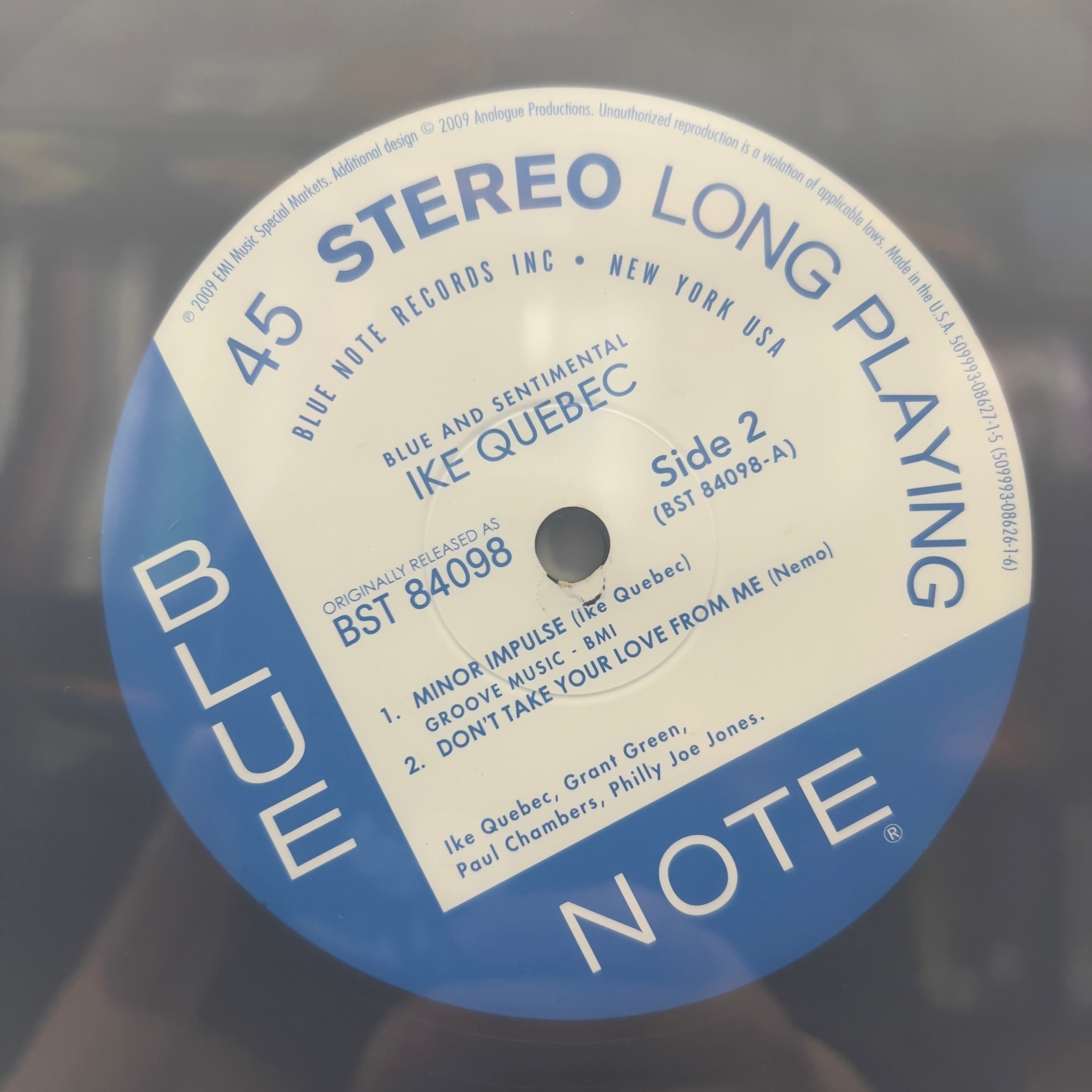 Ike Quebec - Blue & Sentimental - Analogue Productions LP