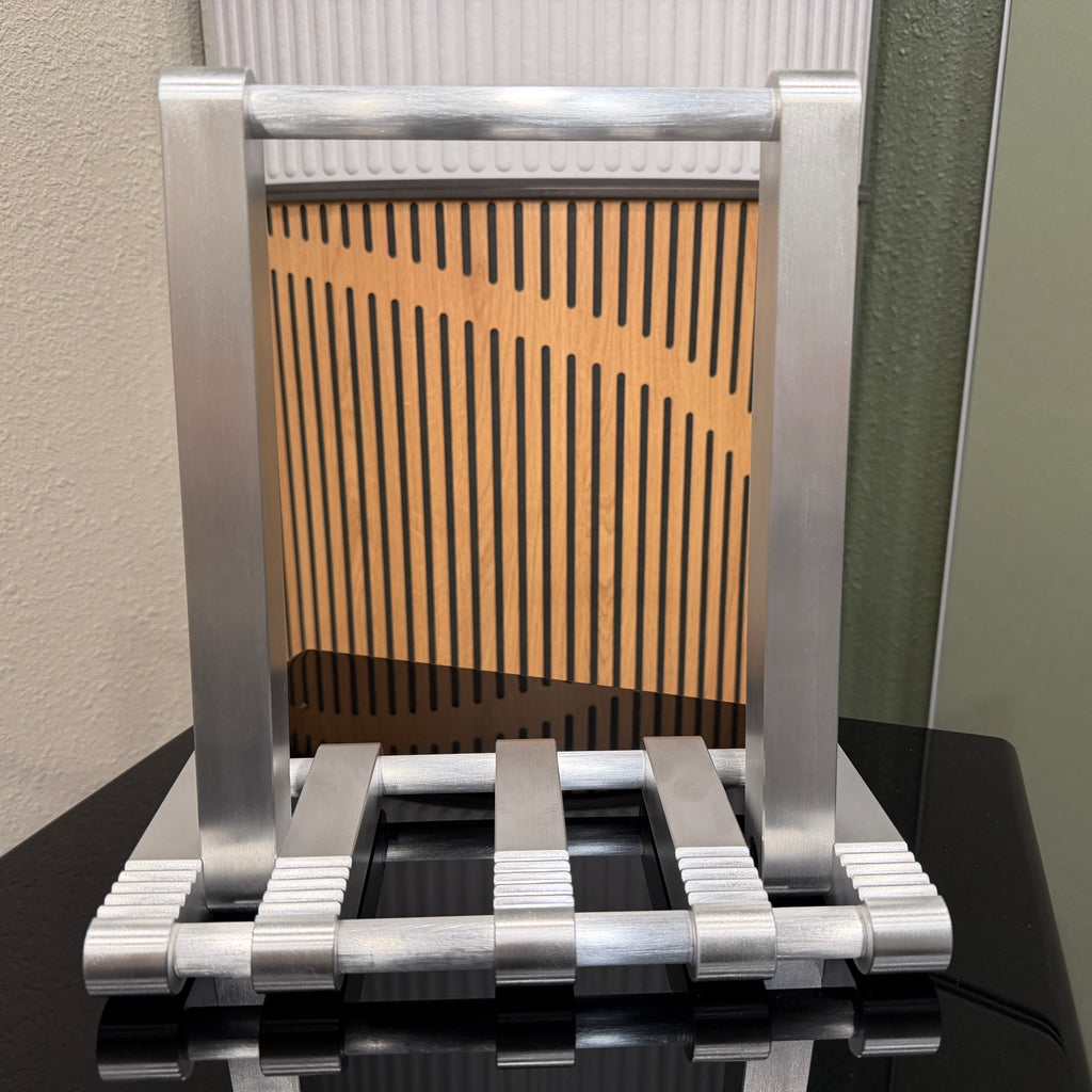 Machined Aluminum Custom Hand-Made Record Display Stand