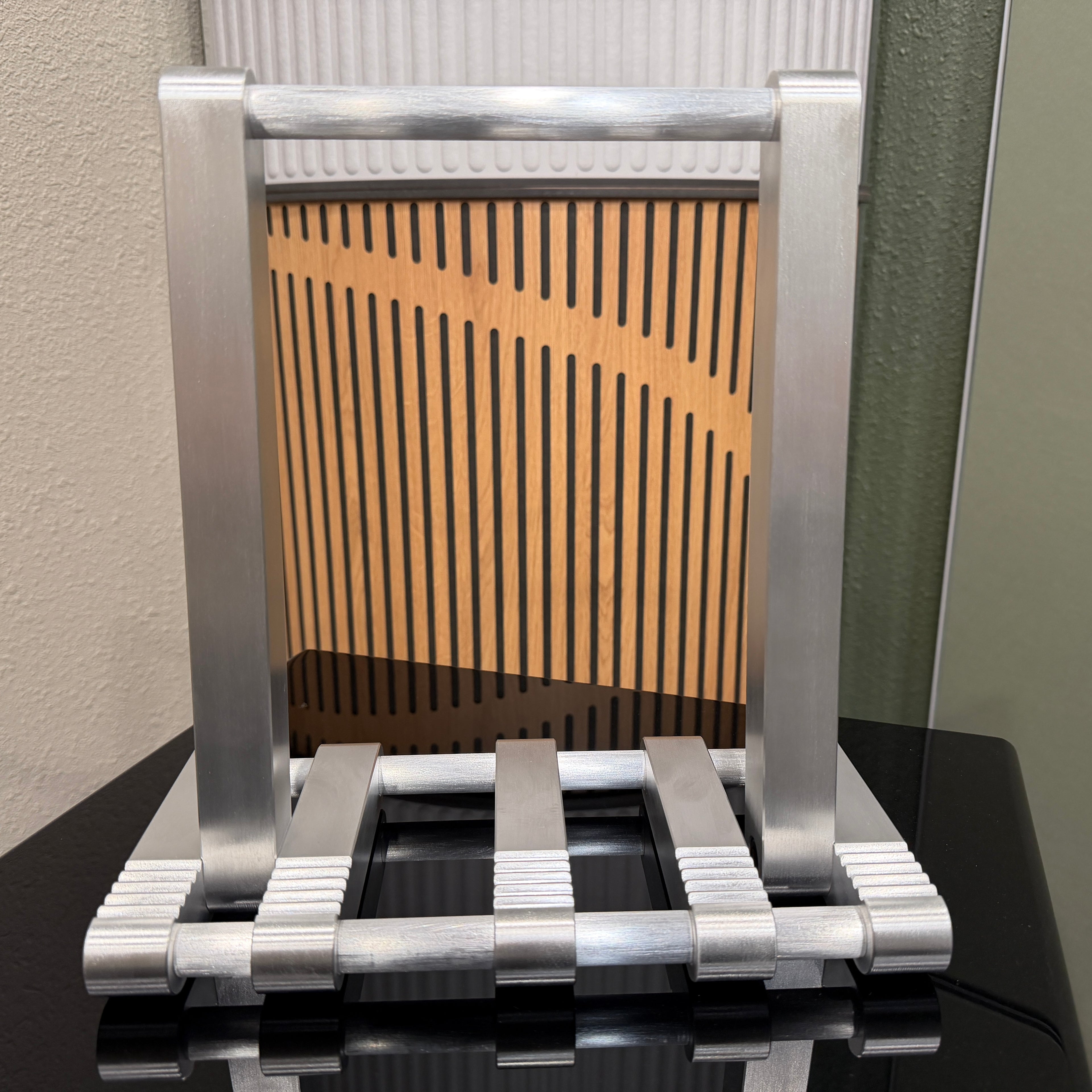 Machined Aluminum Custom Hand-Made Record Display Stand