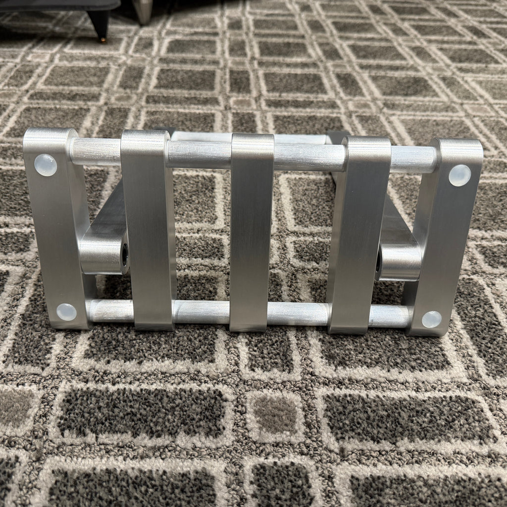 Machined Aluminum Custom Hand-Made Record Display Stand