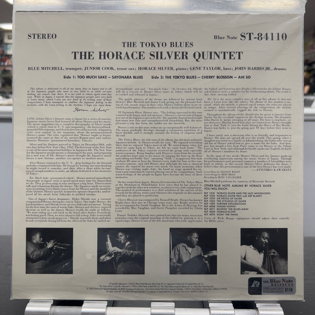 The Horace Silver Quintet - The Tokyo Blues - Analogue Productions 45rpm LP