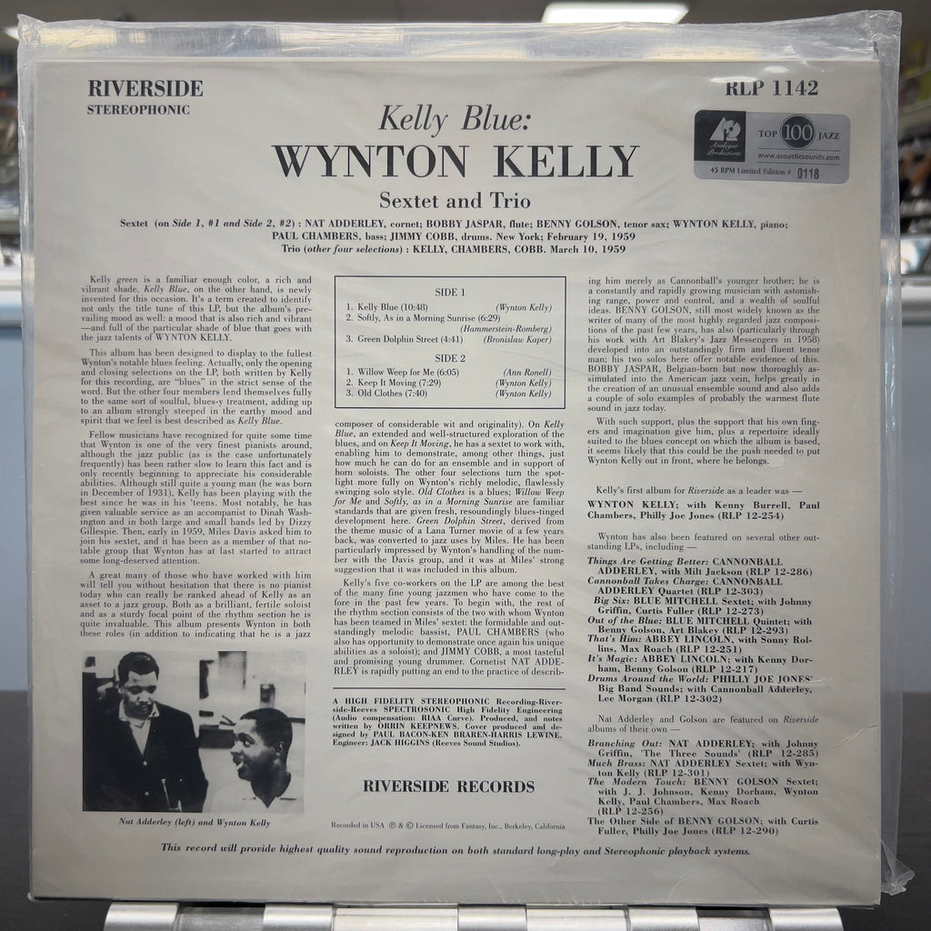 Wynton Kelly - Kelly Blue - Analogue Productions 45rpm LP
