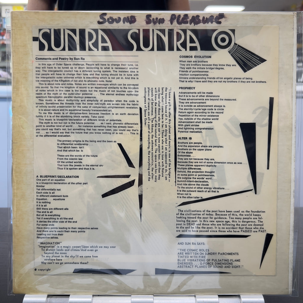 Sun Ra And His Astro Infinity Arkestra - Sound Sun Pleasure!! - LP
