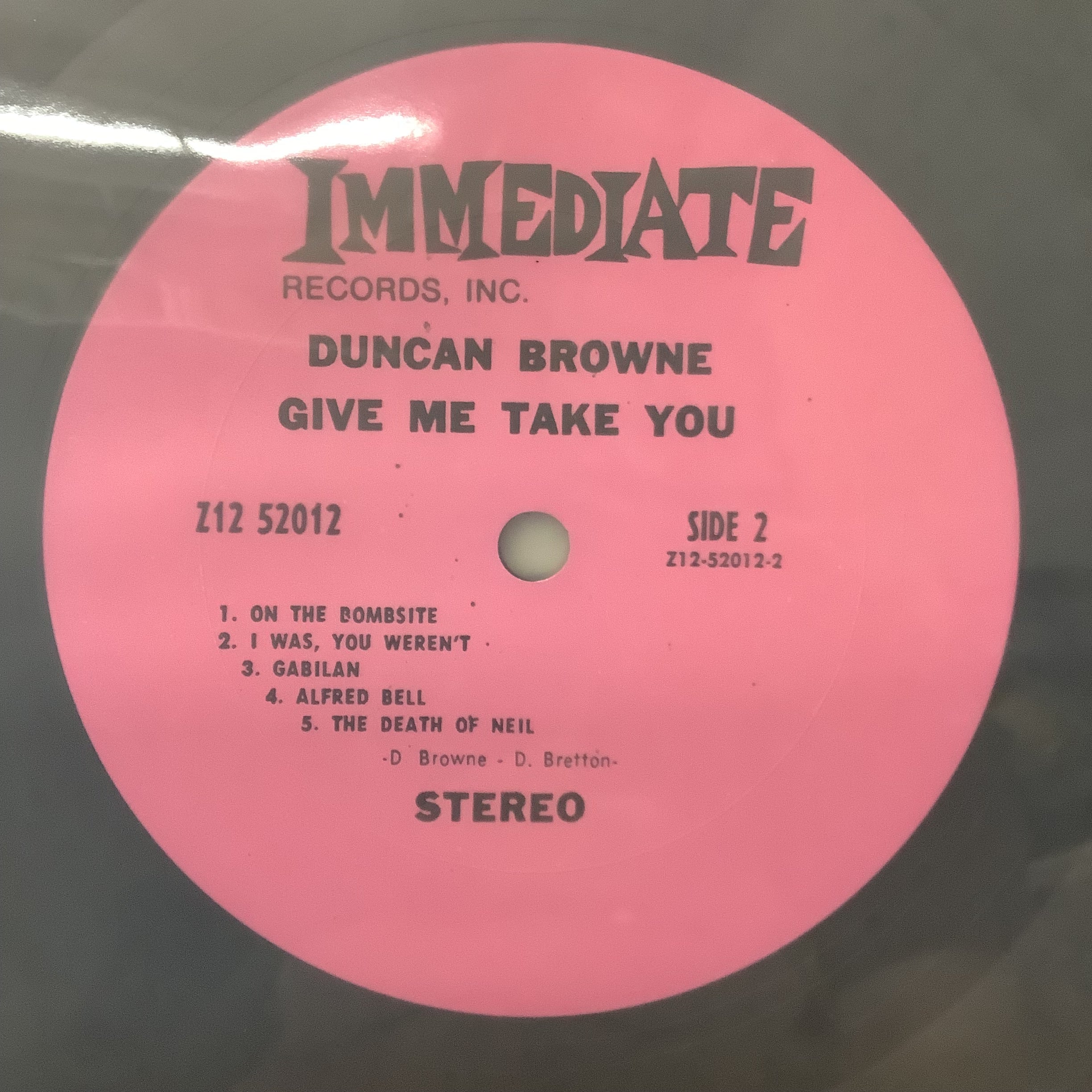 Duncan Browne – Give Me Take You – LP