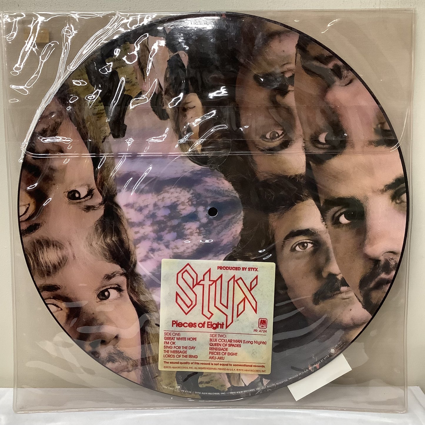 Styx - Pieces of Eight - LP de disco de imágenes de EE. UU.
