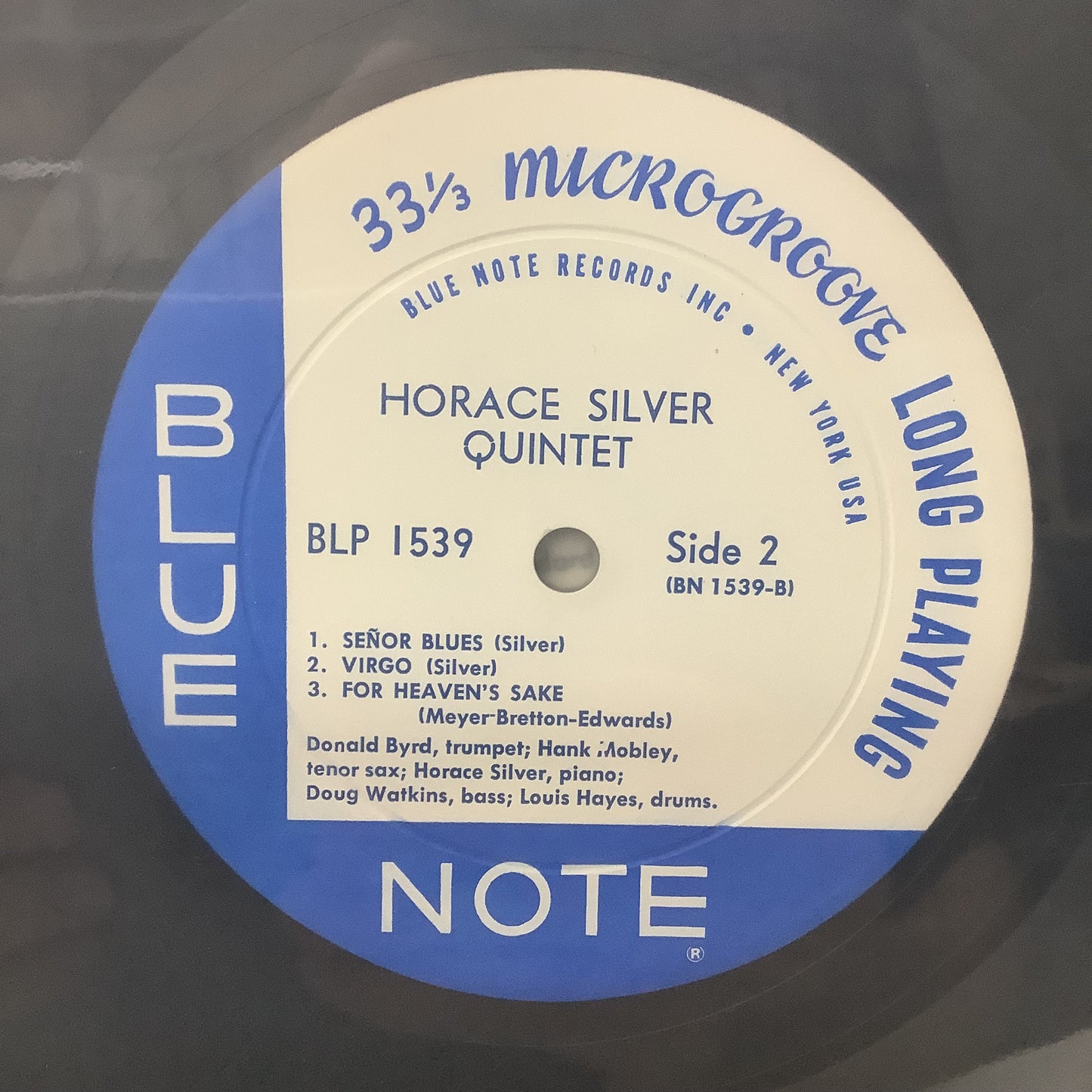Horace Silver - 6 piezas de plata - Blue Note mono LP