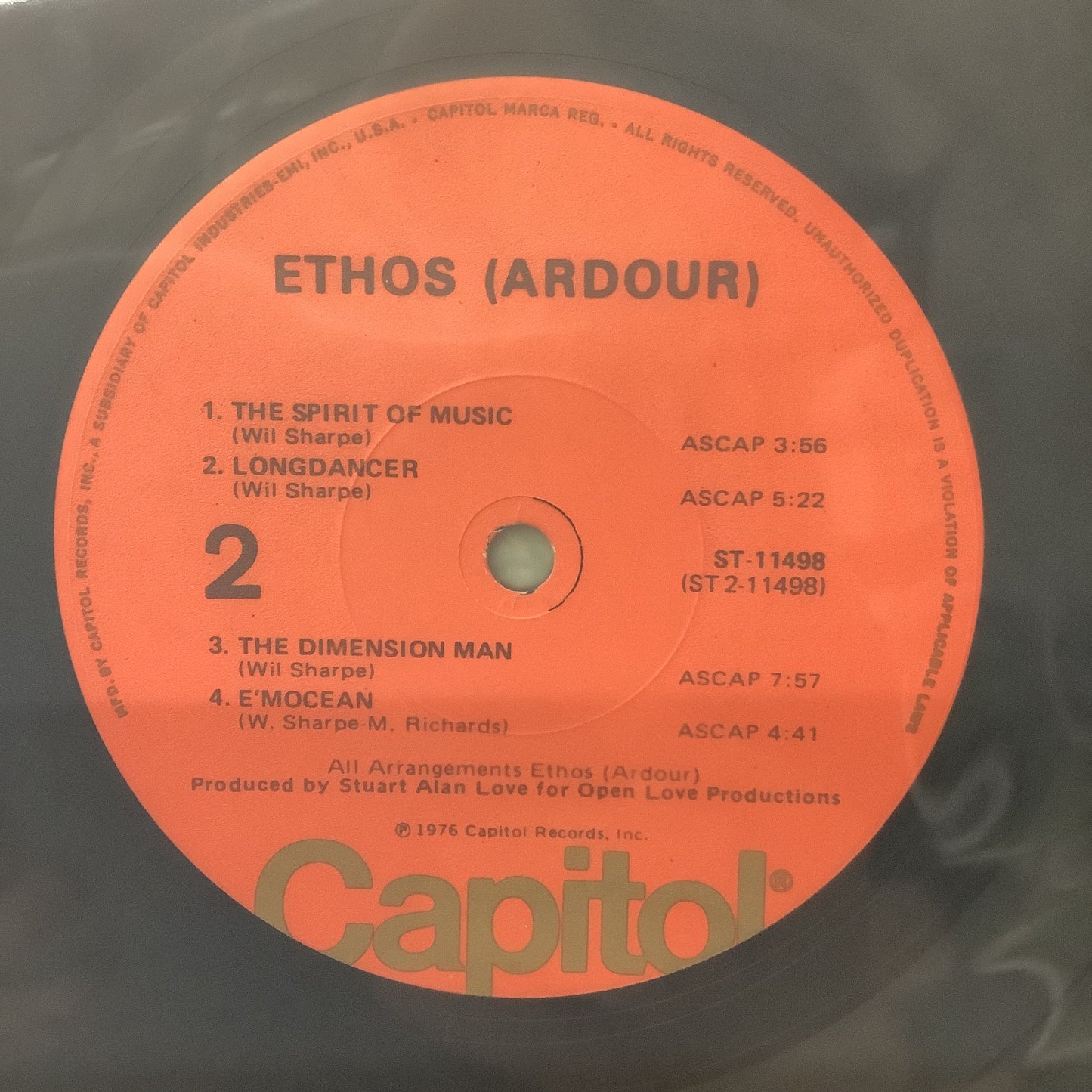 Ethos - Ethos (ardour) - Promo LP