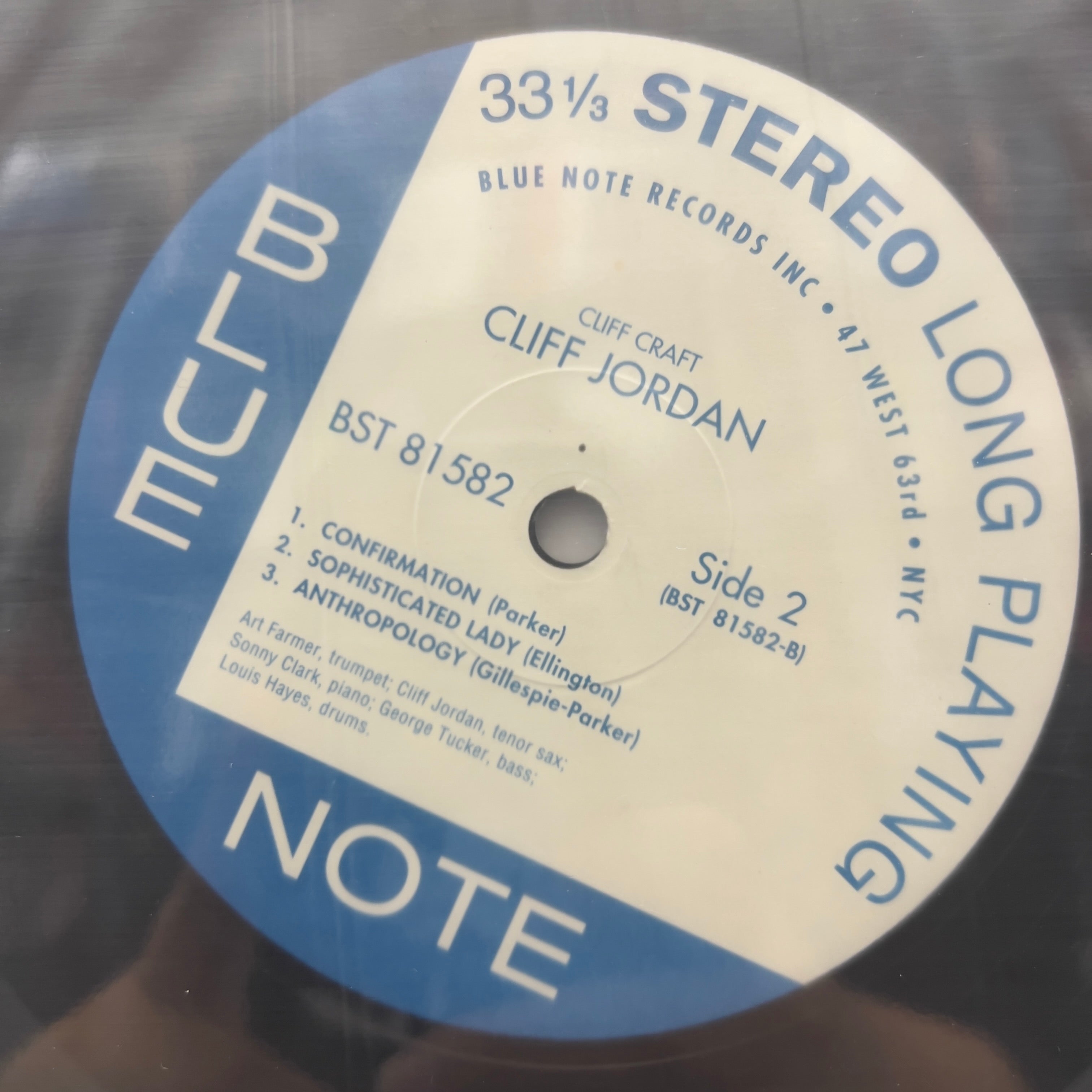 Cliff Jordan - Cliff Craft - Classic Records LP