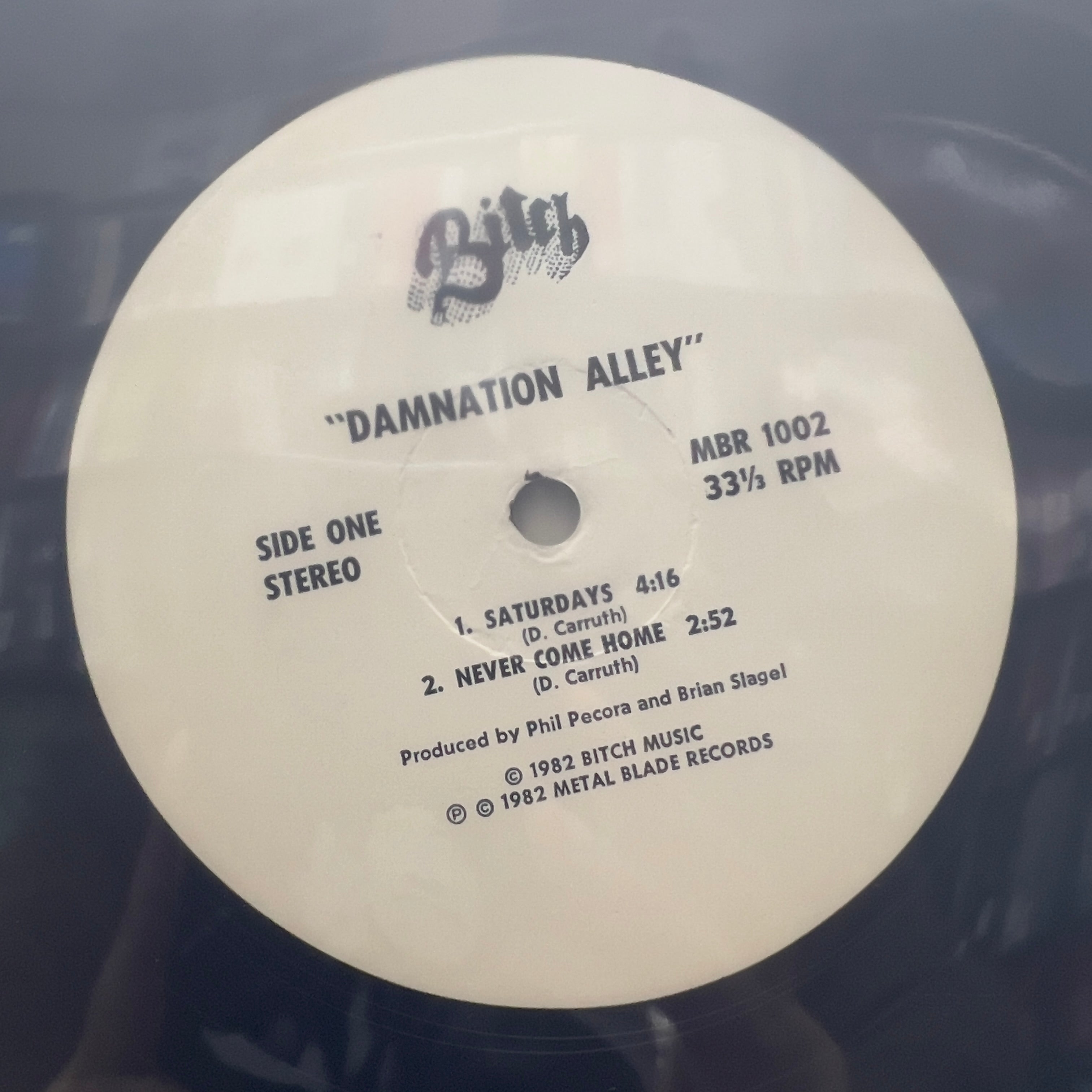 Bitch - Damnation Alley - Autographed LP