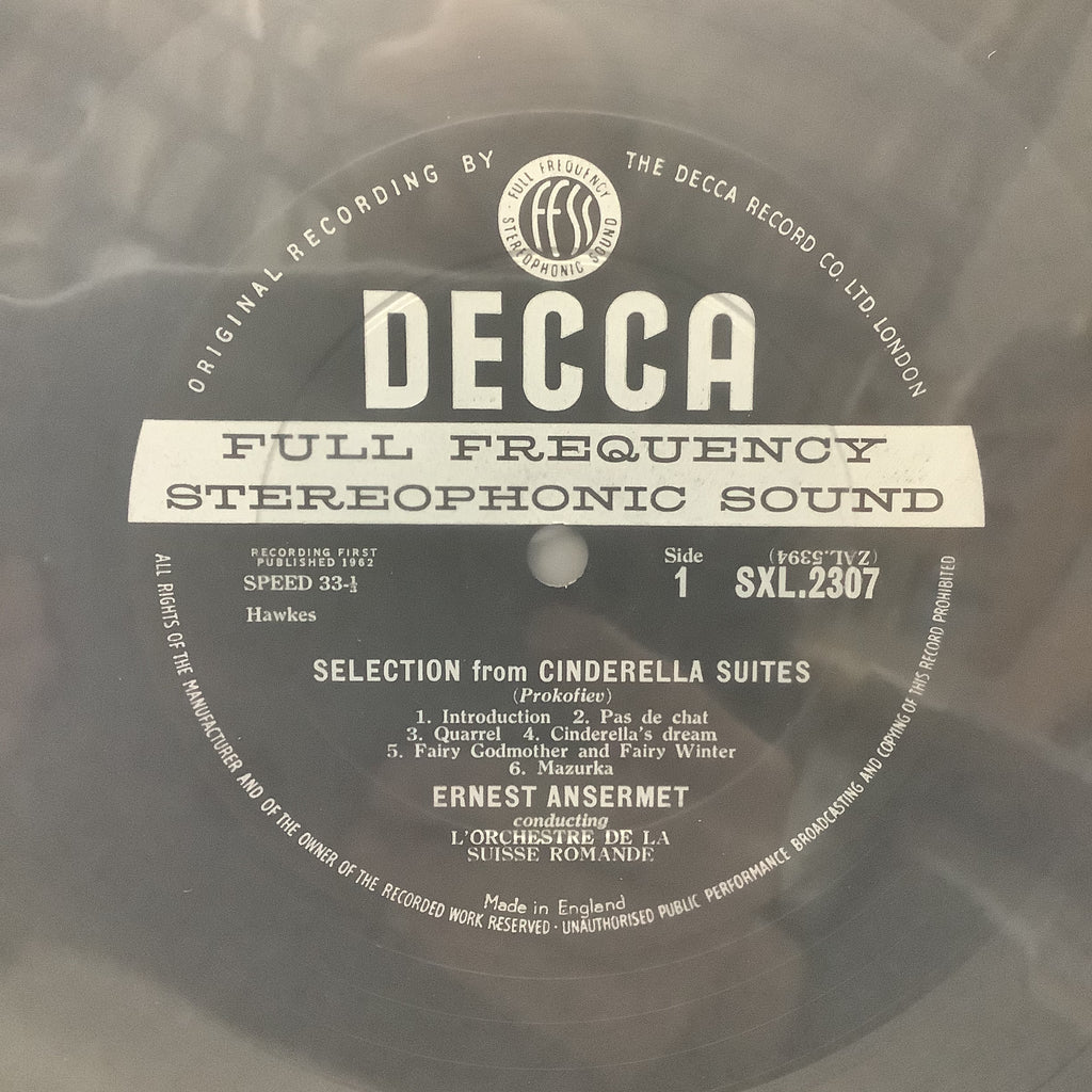 Ernest Ansermet - Cinderella - Decca LP