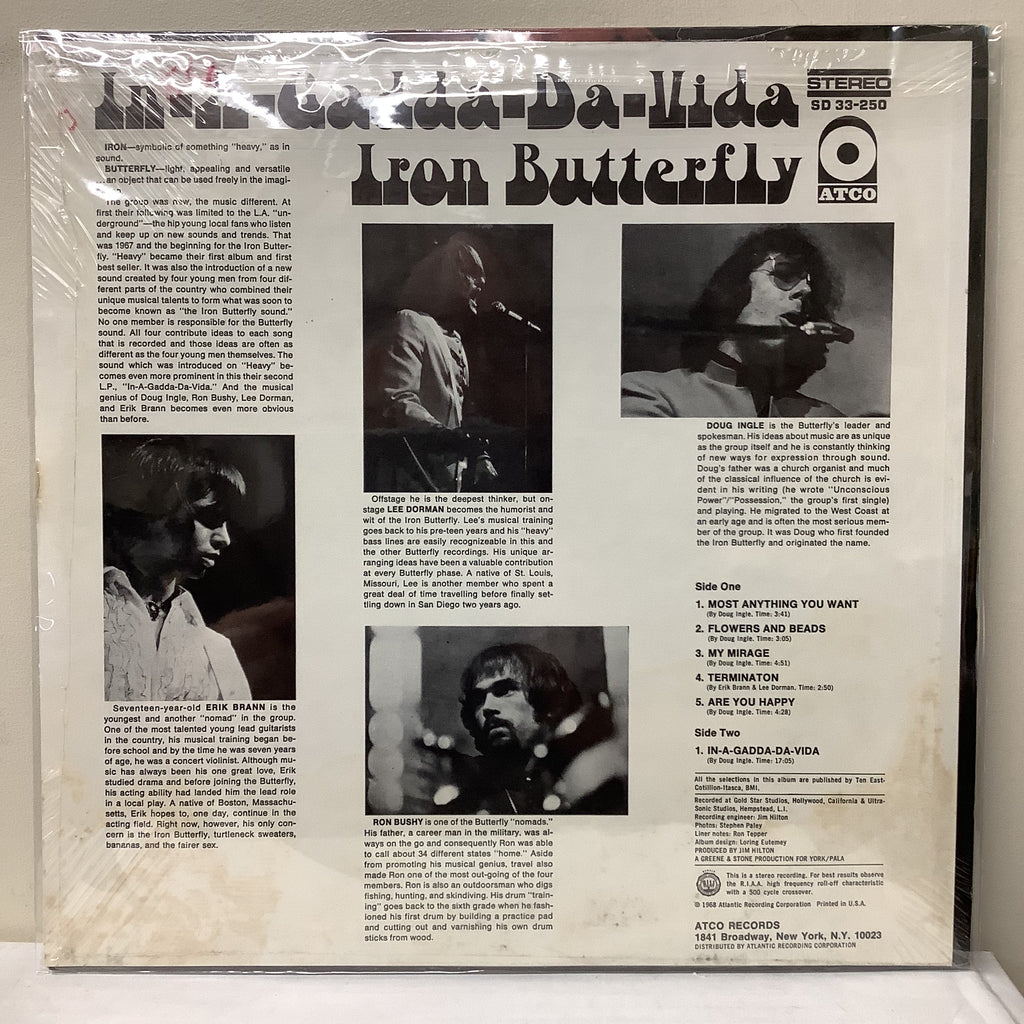 Iron Butterfly - In-A-Gadda-Da-Vida - Atco LP
