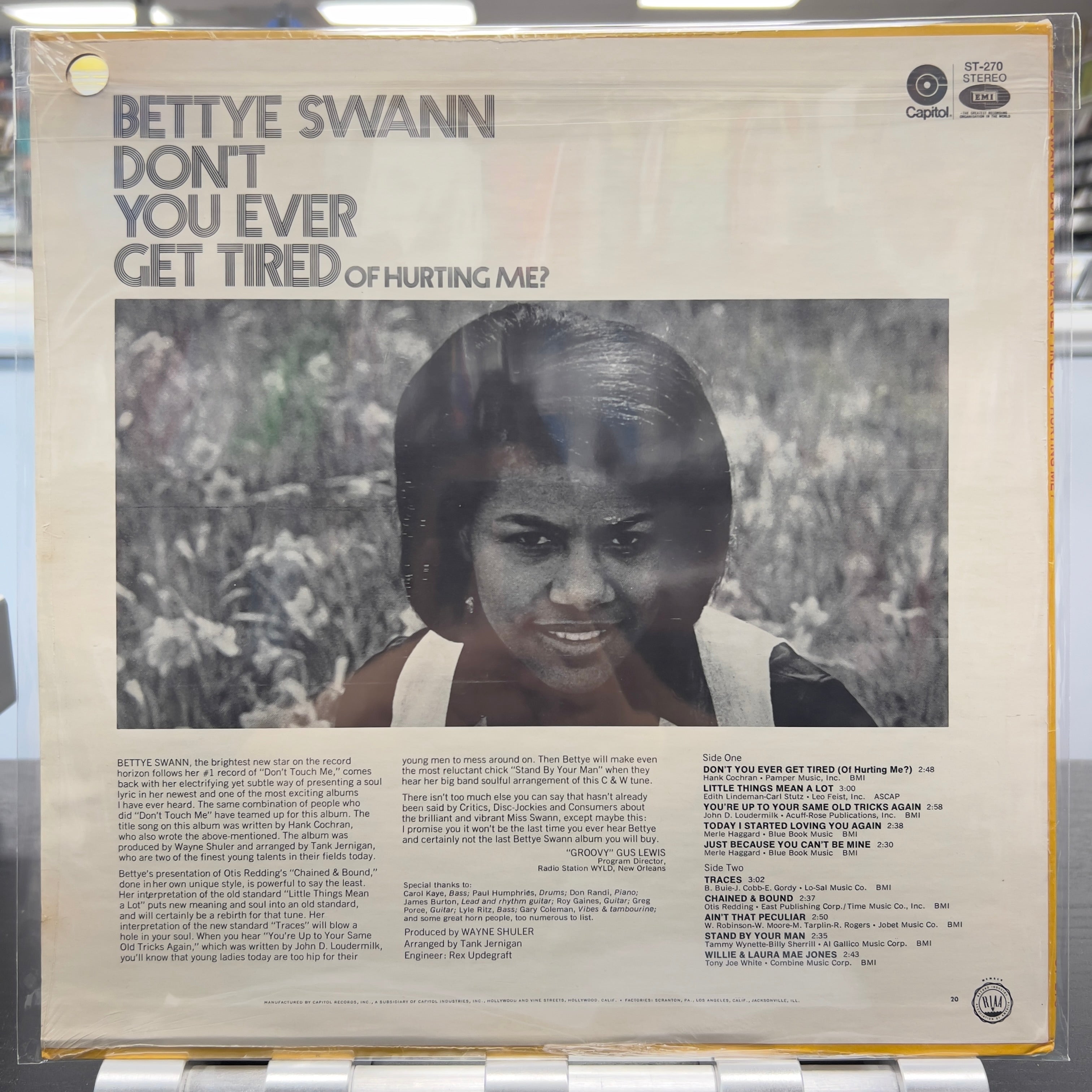 Bettye Swann - Don't You Ever Get Tired Of Hurting Me? - LP