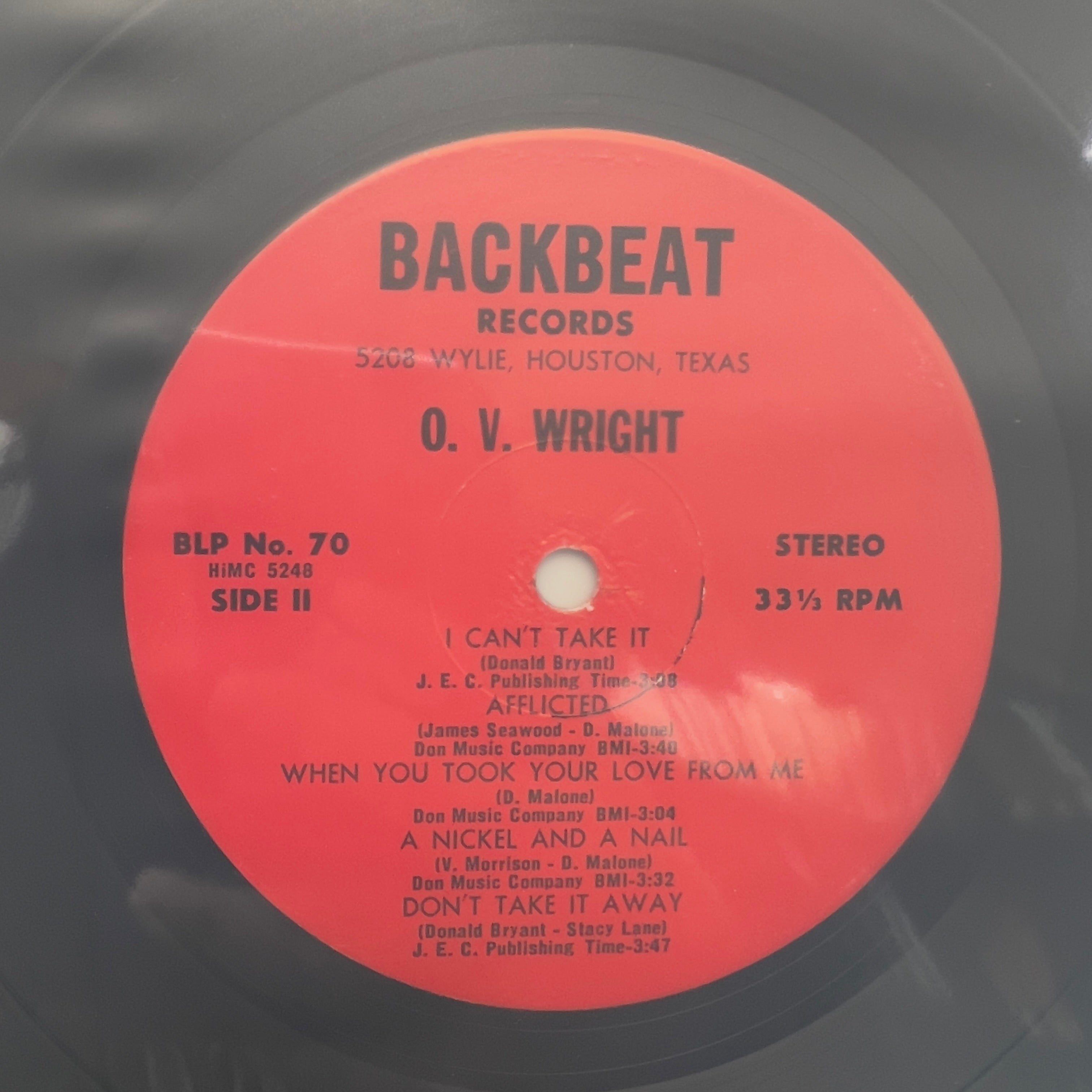 O.V. Wright - A Nickel And A Nail And Ace Of Spades - LP