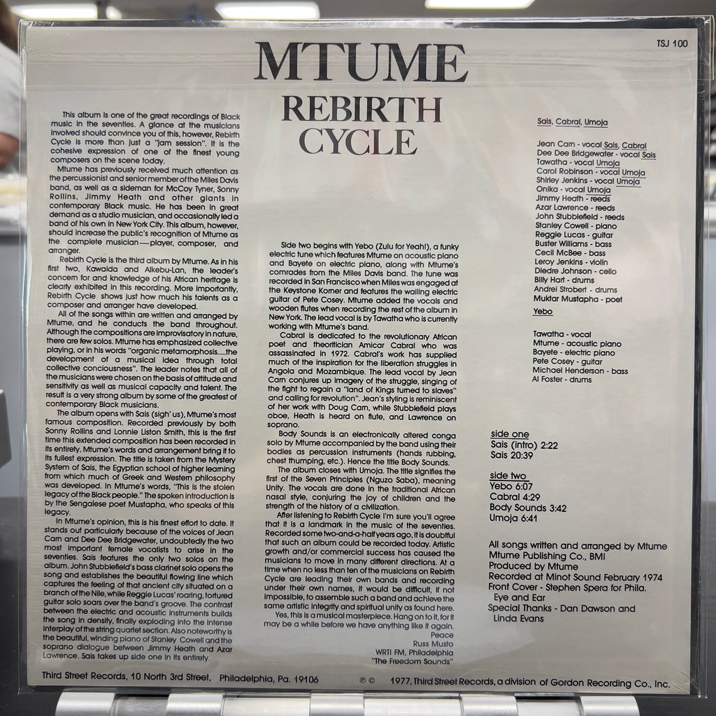 Mtume - Rebirth Cycle - LP