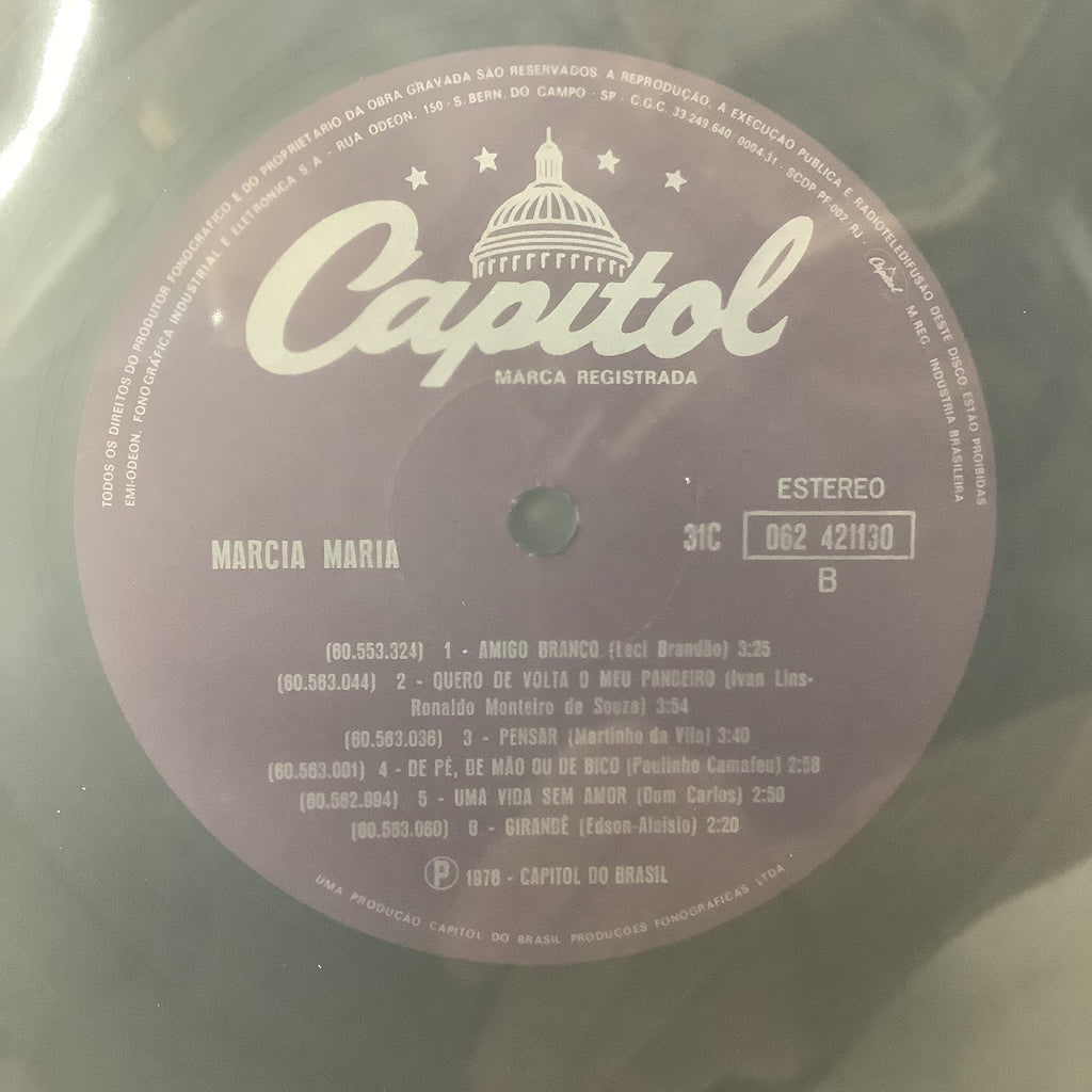 Marcia Maria - Self-Titled - Capitol Brasil LP