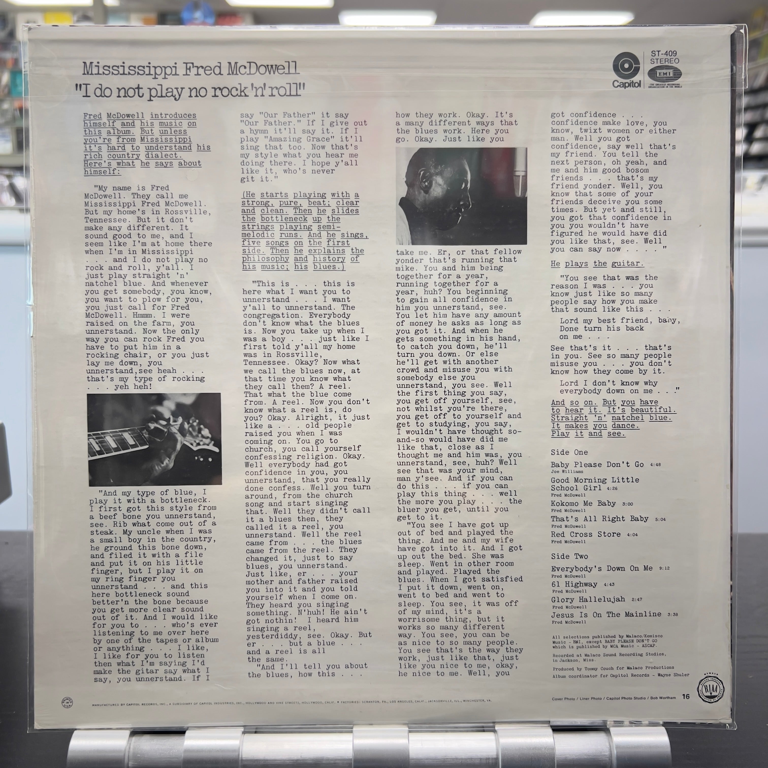 Mississippi Fred McDowell - I Do Not Play No Rock 'N' Roll - LP