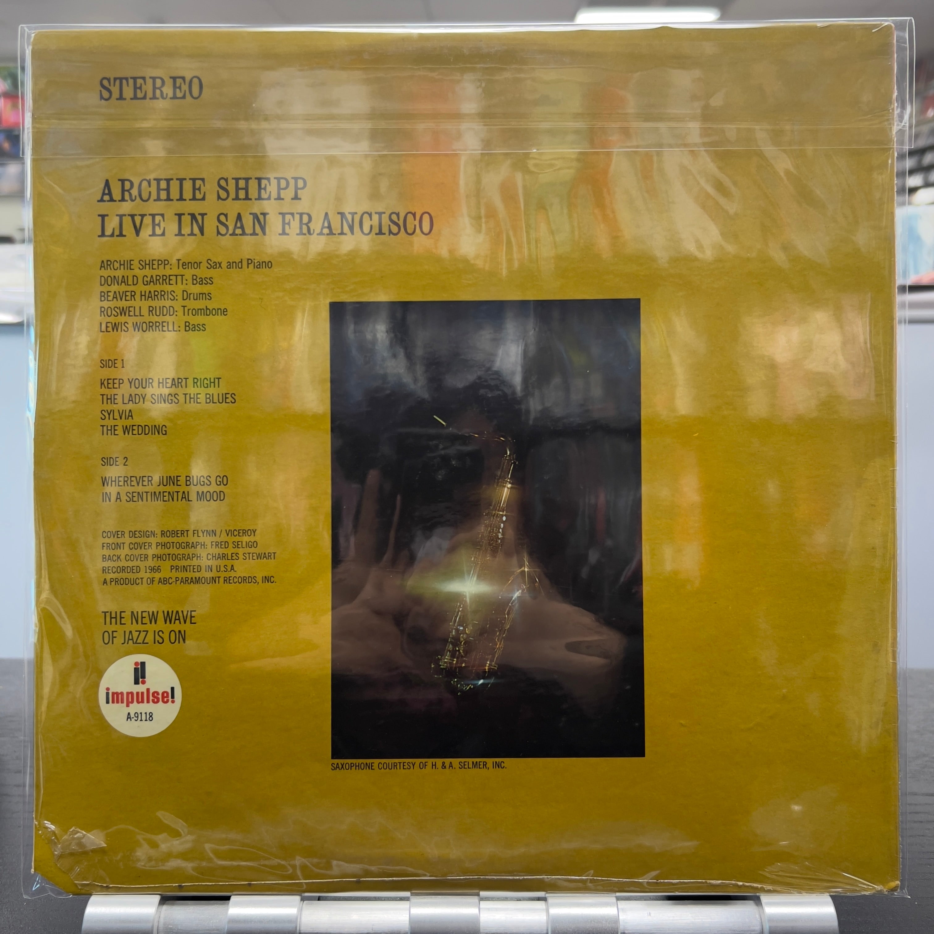 Archie Shepp - Live In San Francisco - LP