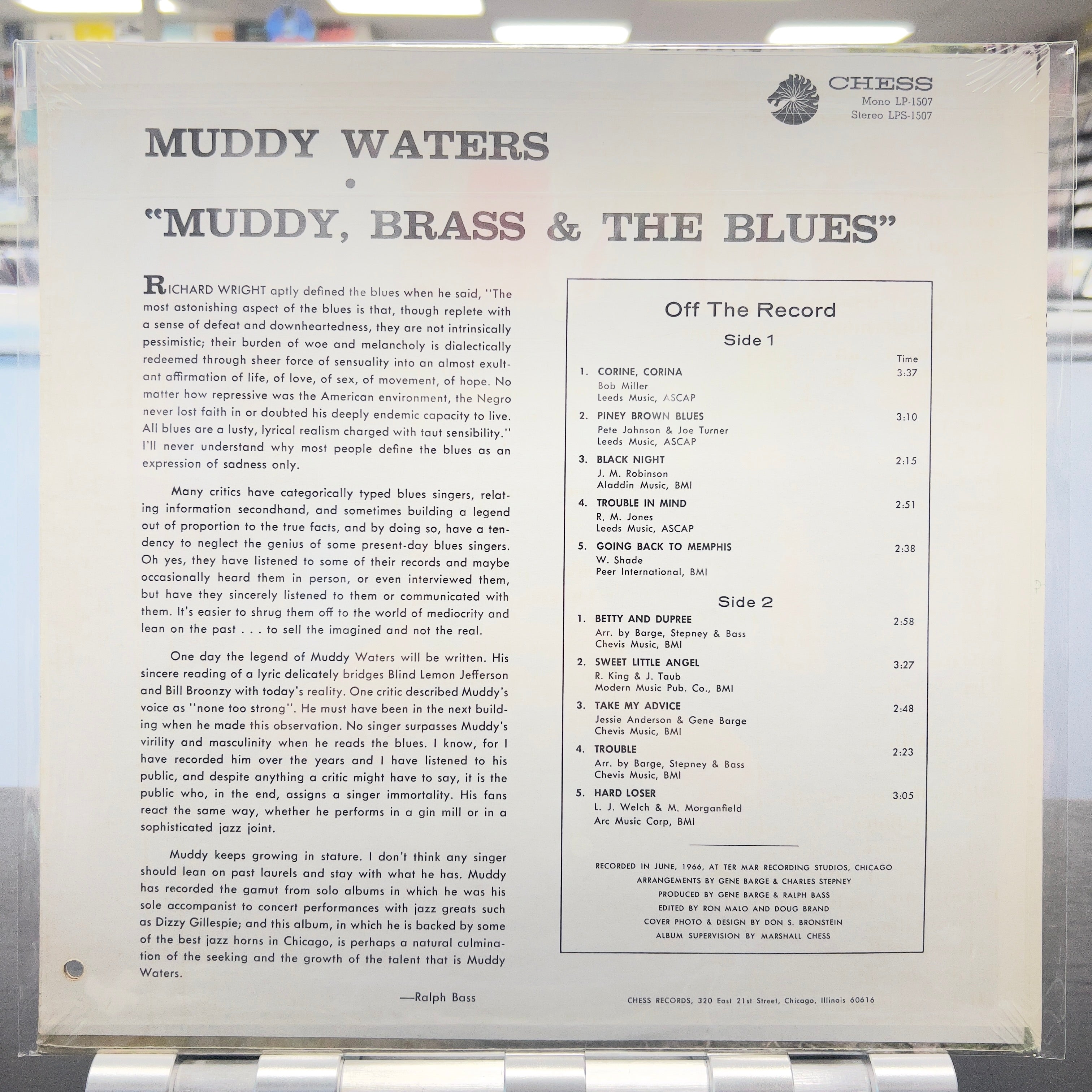 Muddy Waters - Muddy, Brass & The Blues - LP