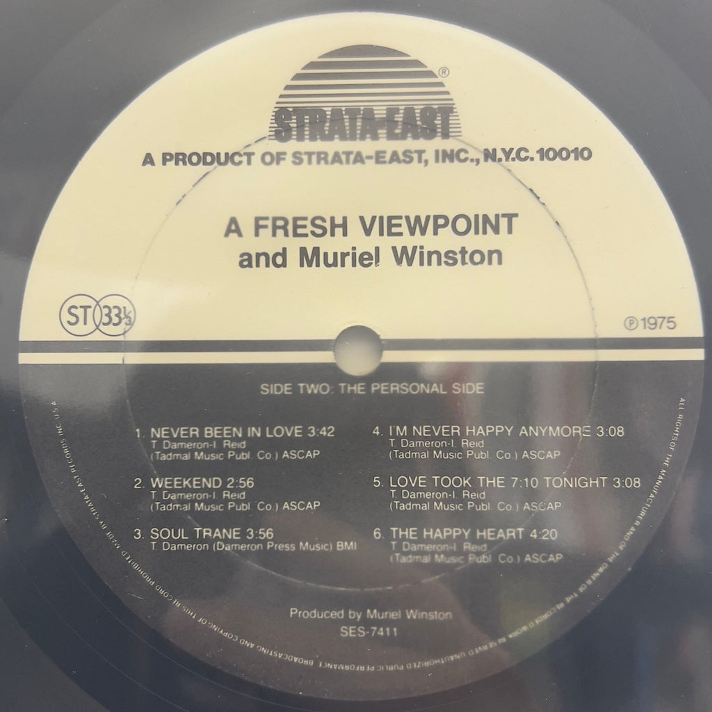 Muriel Winston - A Fresh Viewpoint - Promo LP