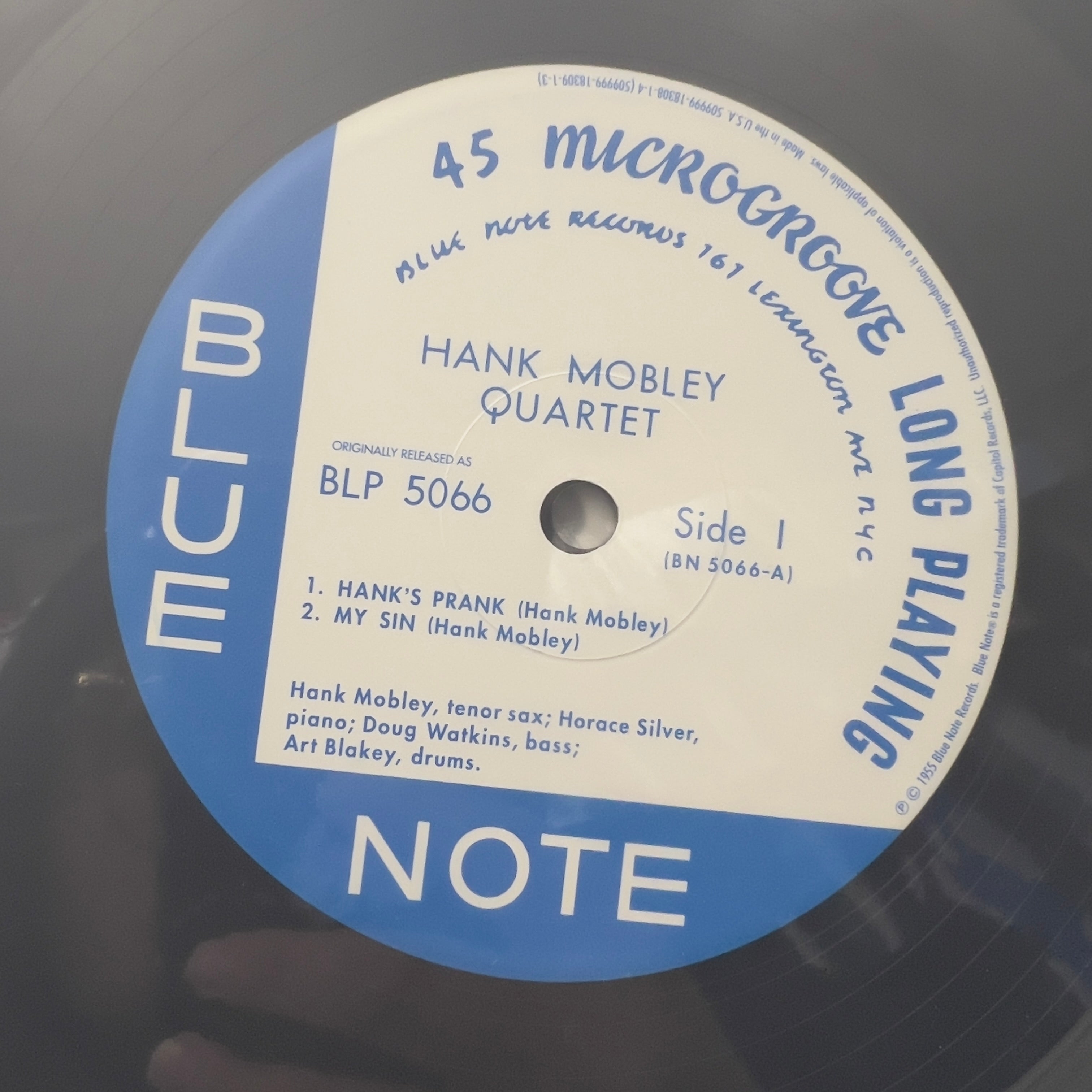 Hank Mobley Quartet - Hank Mobley Quartet - Music Matters LP