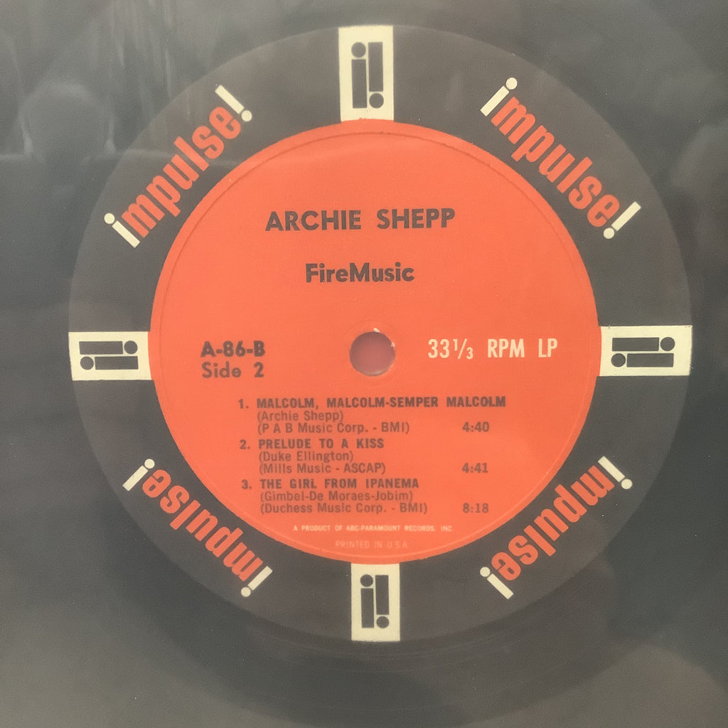 Archie Shepp - Fire Music (Mono) - Impulse LP
