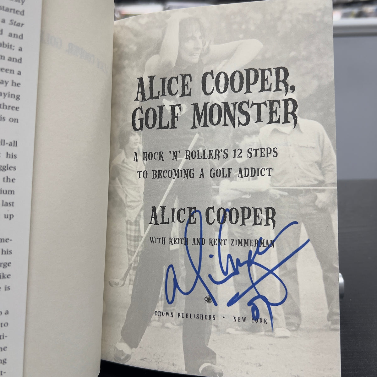 Alice Cooper - Golf Monster - Autographed Book