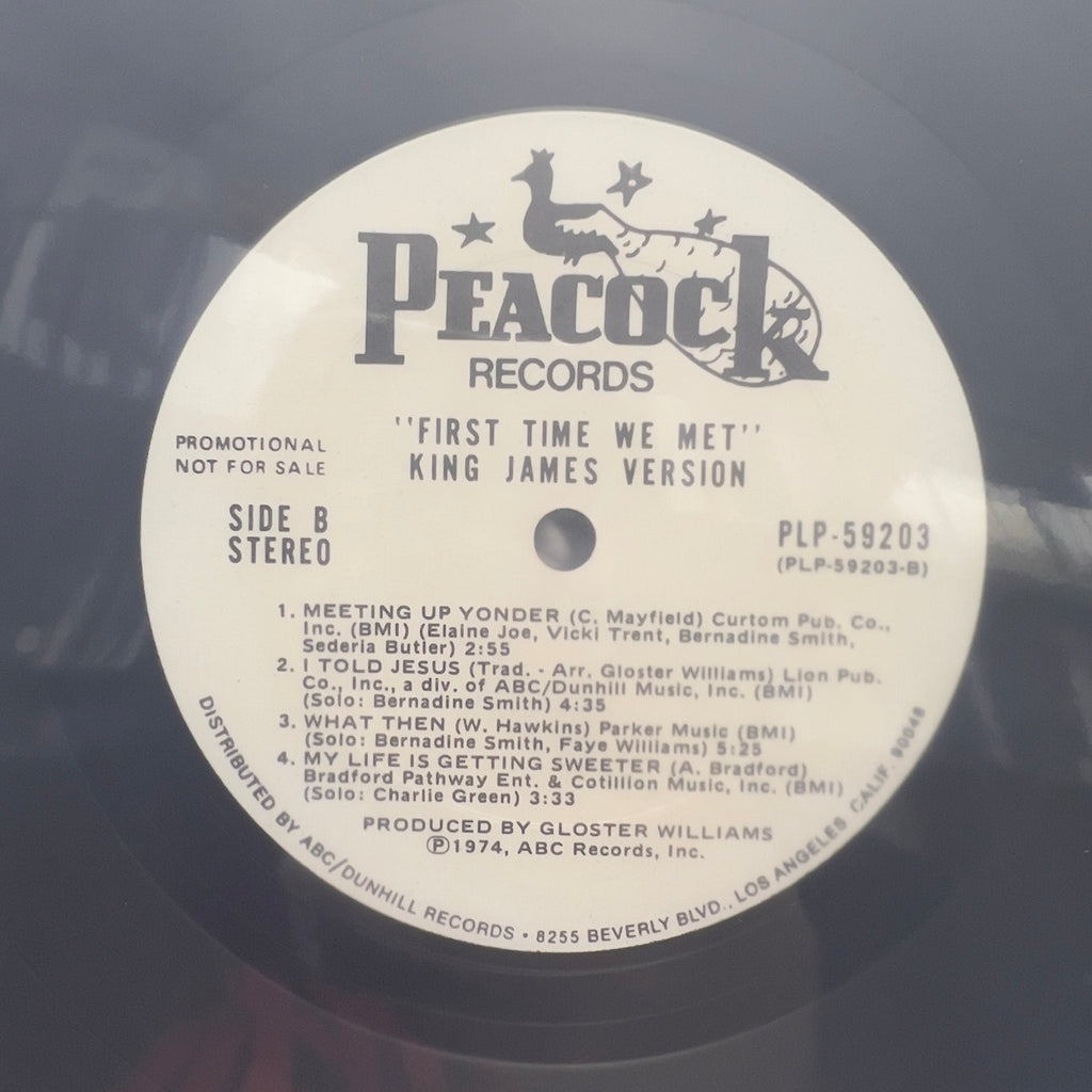 King James Version - First Time We Met - LP