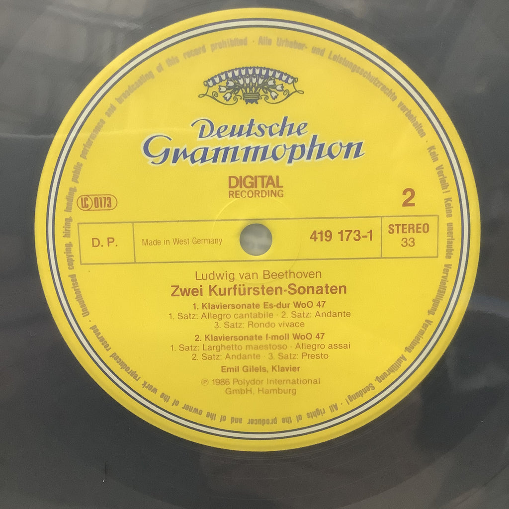 Beethoven/Gilels - Klaviersonate #11 - DG LP