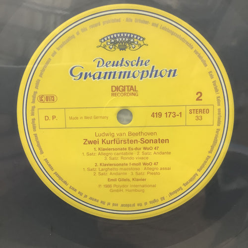 Beethoven/Gilels - Klaviersonate #11 - DG LP
